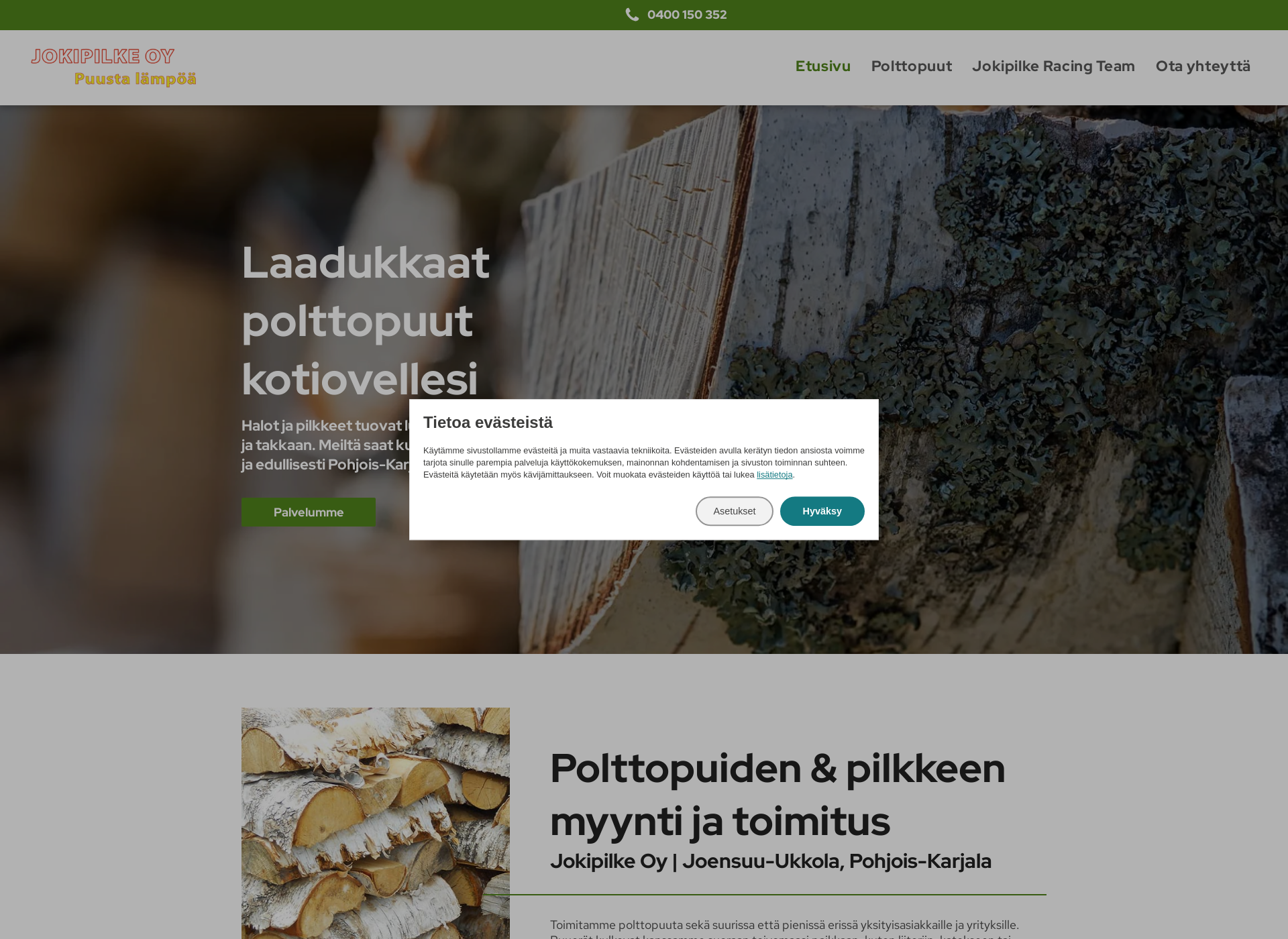 Screenshot for jokipilke.fi
