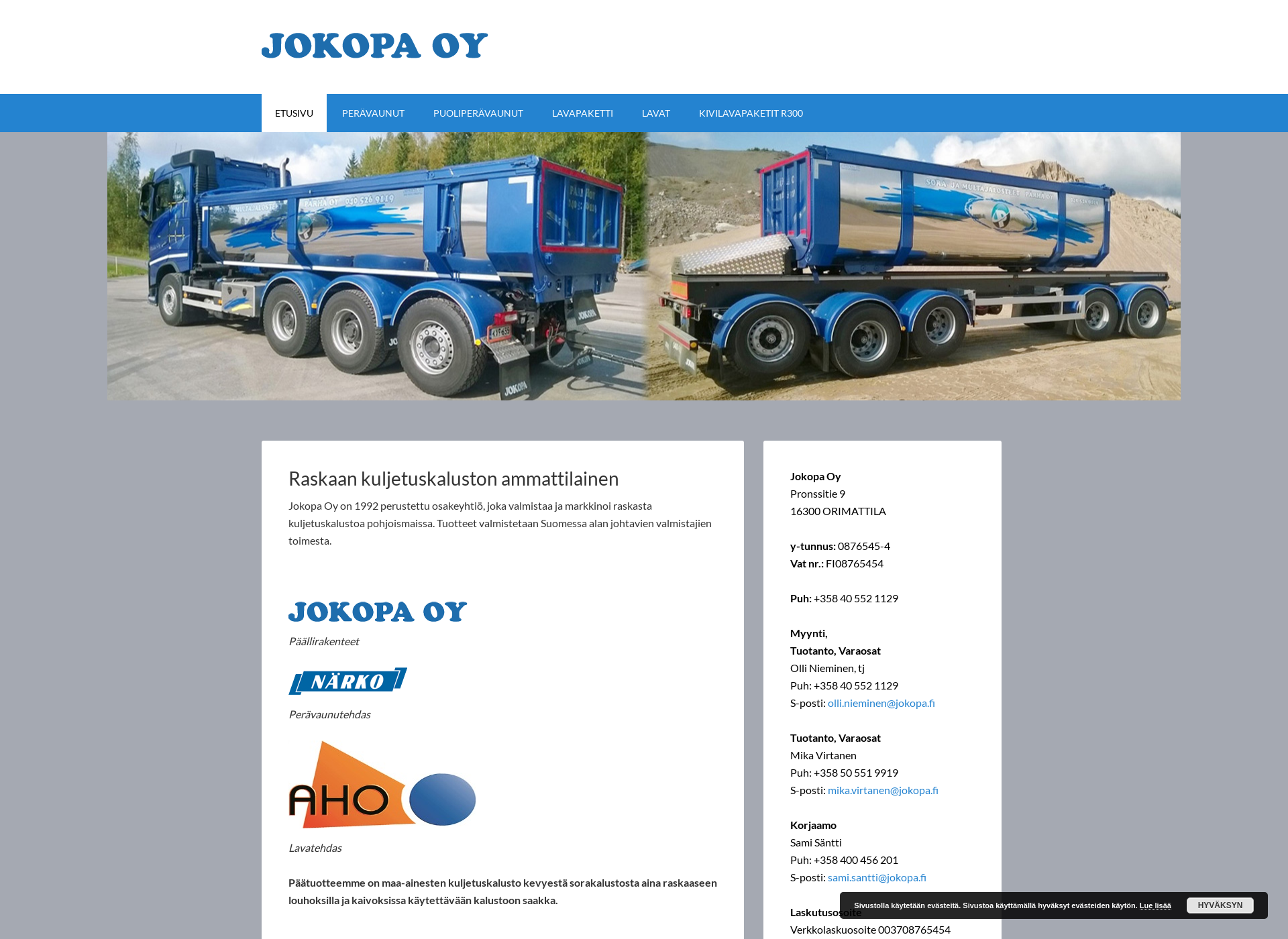 Screenshot for jokopa.fi