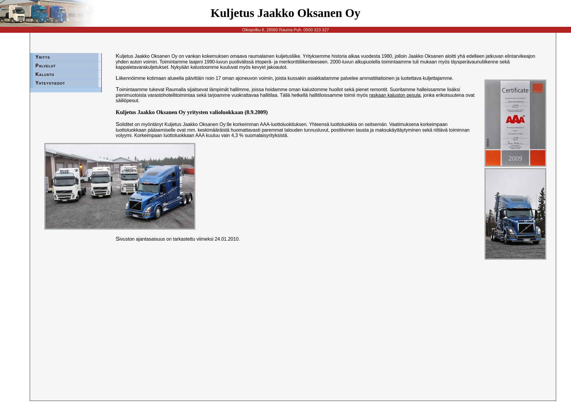 Screenshot for joksanenoy.fi