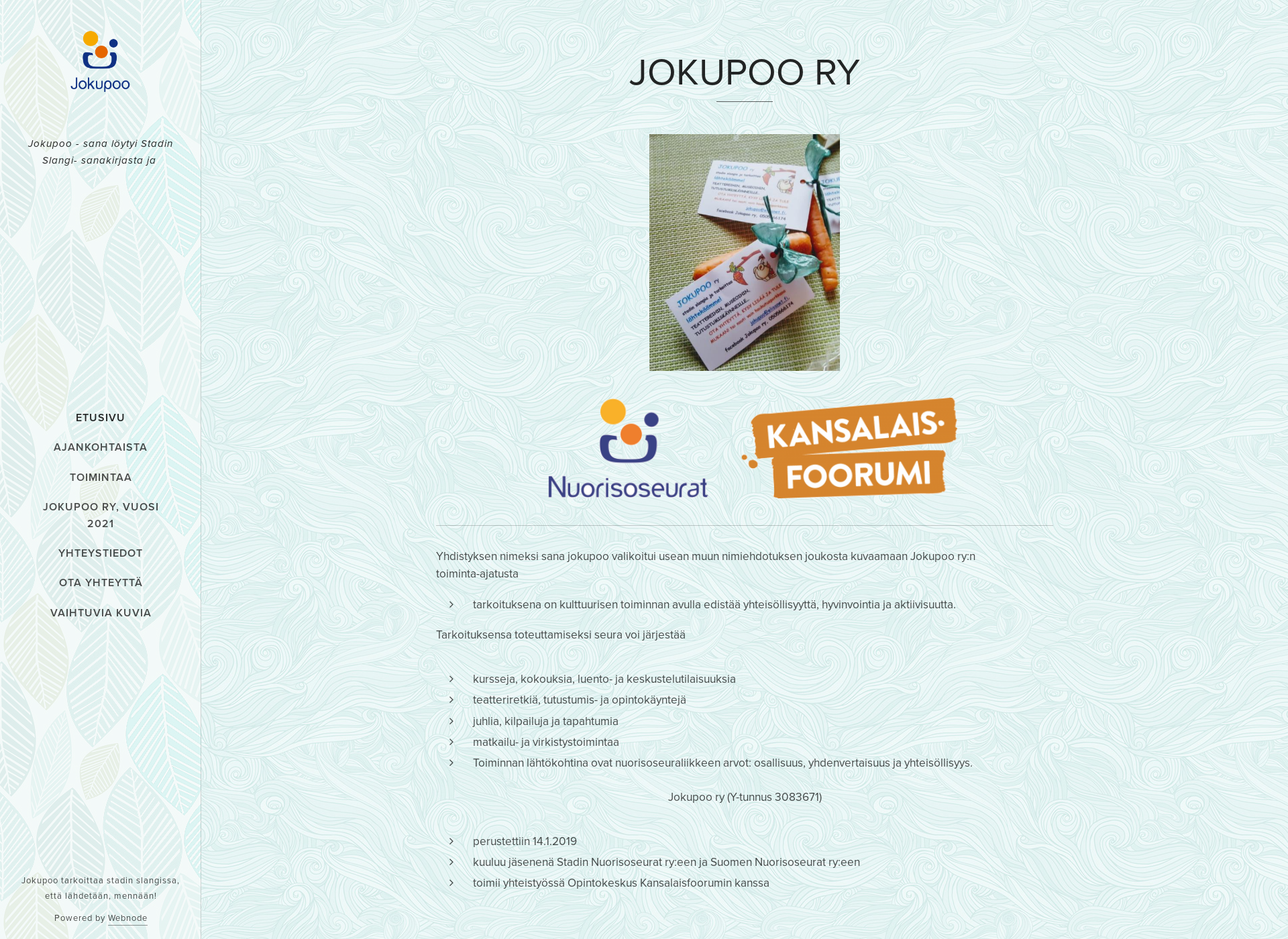 Screenshot for jokupoo.fi