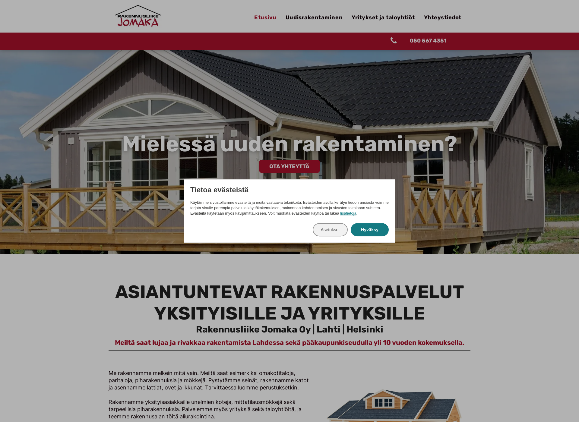 Screenshot for jomaka.fi
