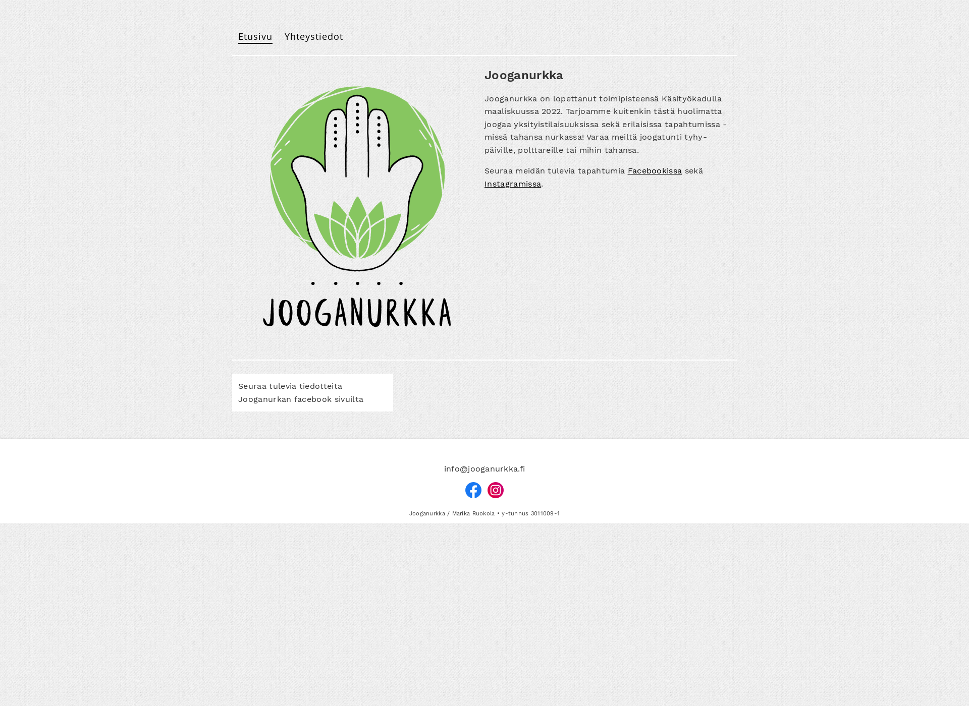 Screenshot for jooganurkka.fi