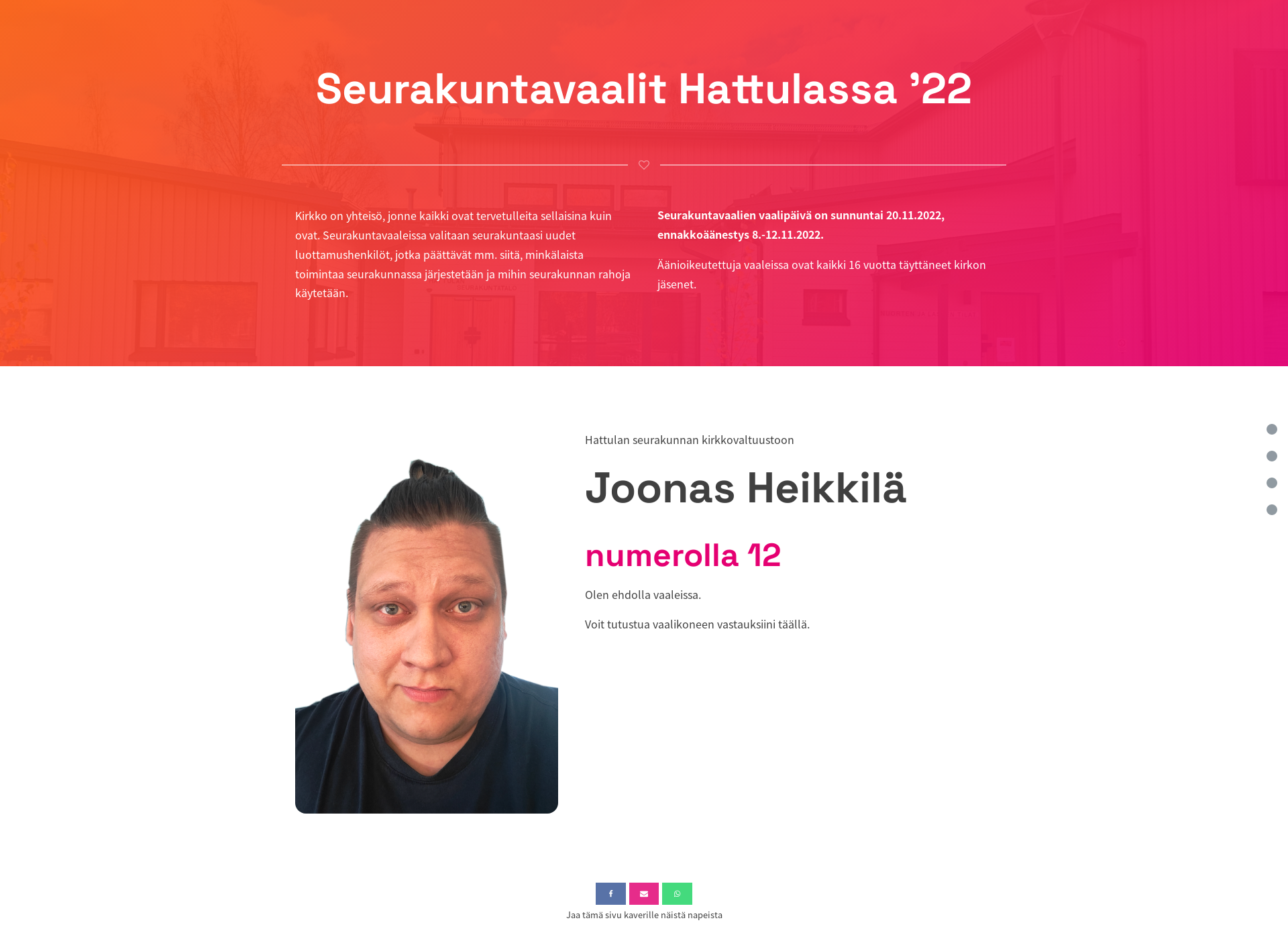 Skärmdump för joonasheikkila.fi