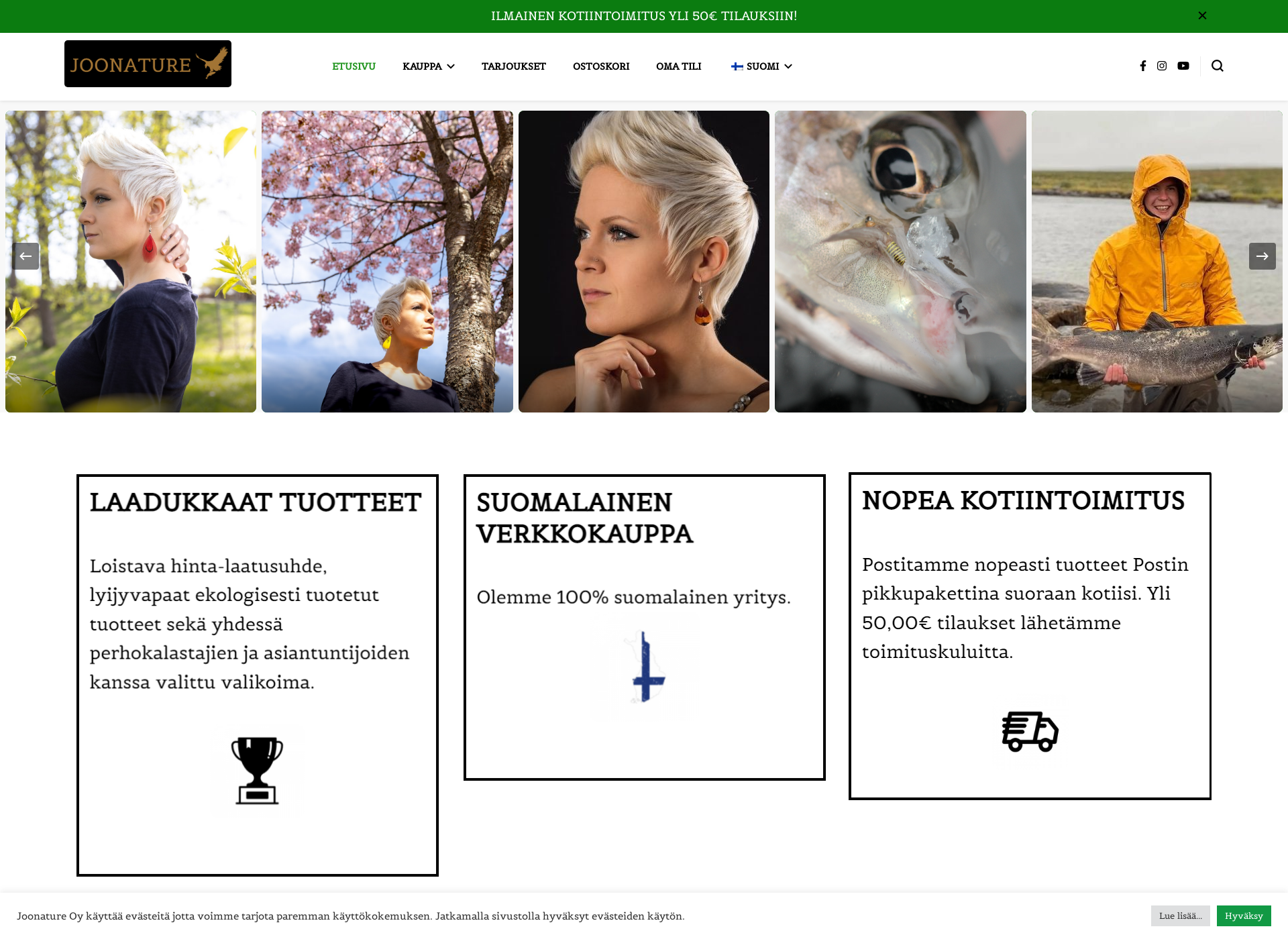 Screenshot for joonature.fi