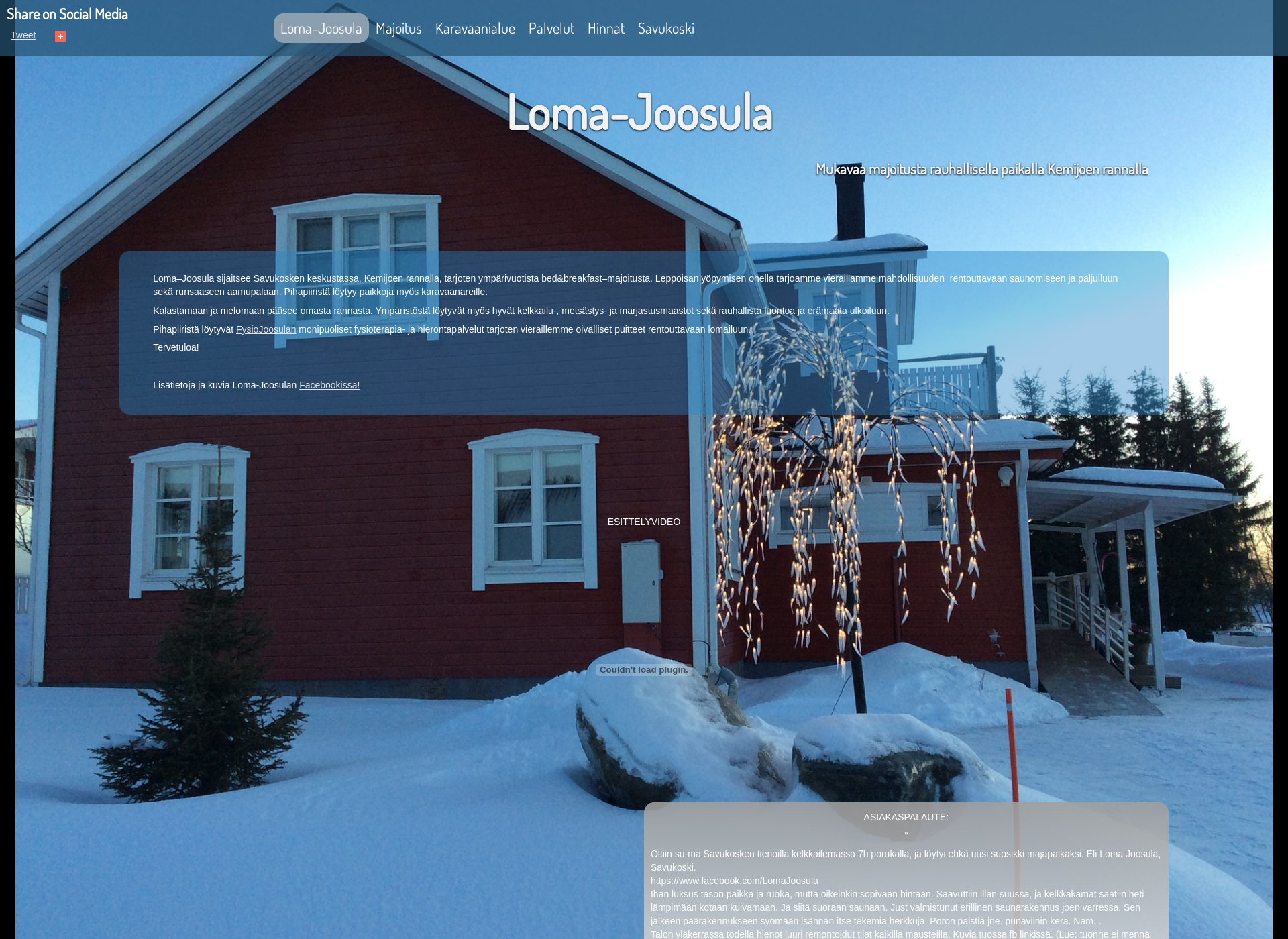 Screenshot for joosula.fi