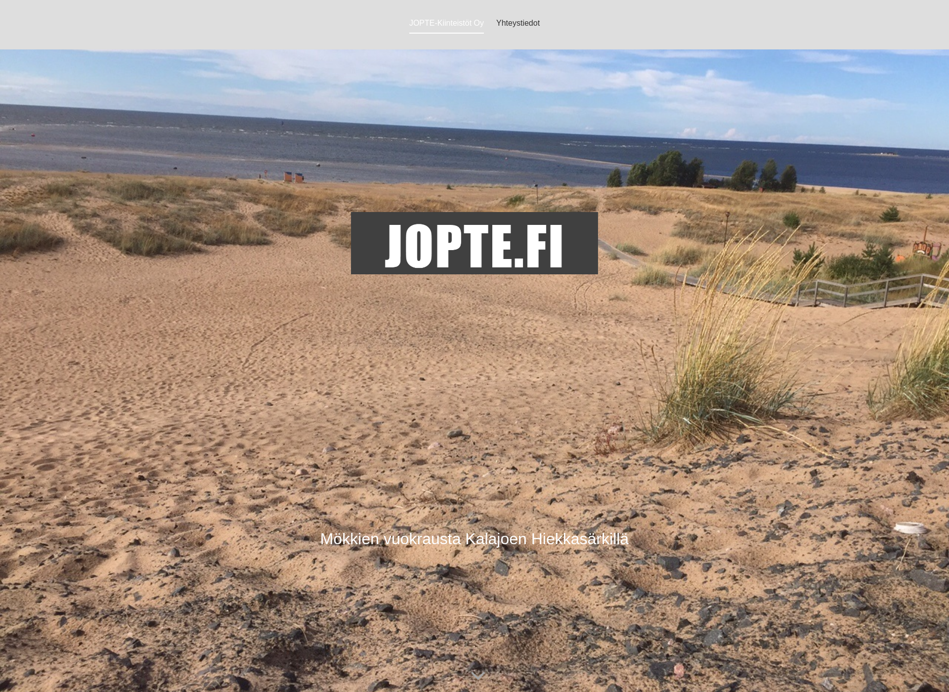 Skärmdump för jopte.fi