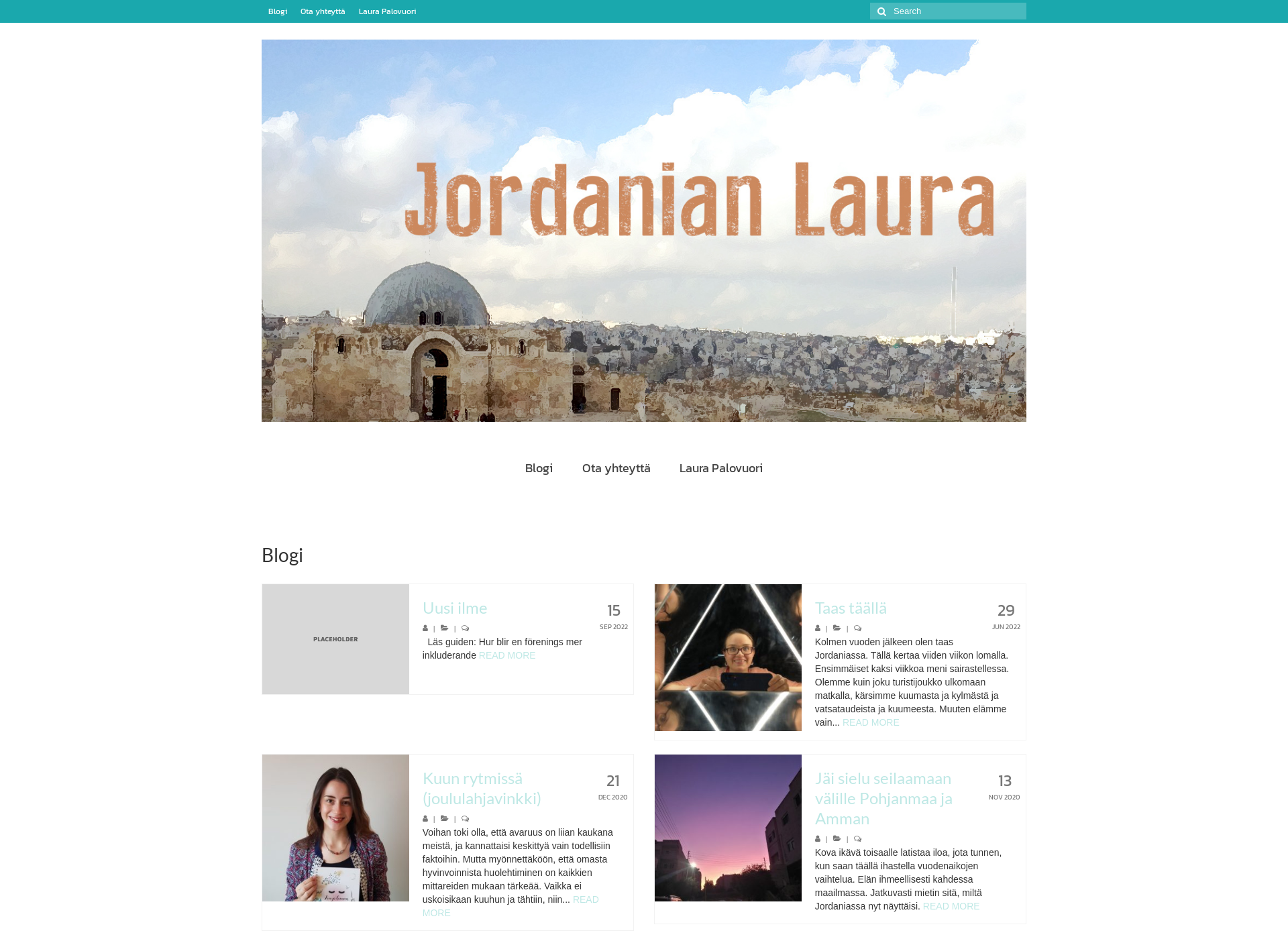 Screenshot for jordanianlaura.fi