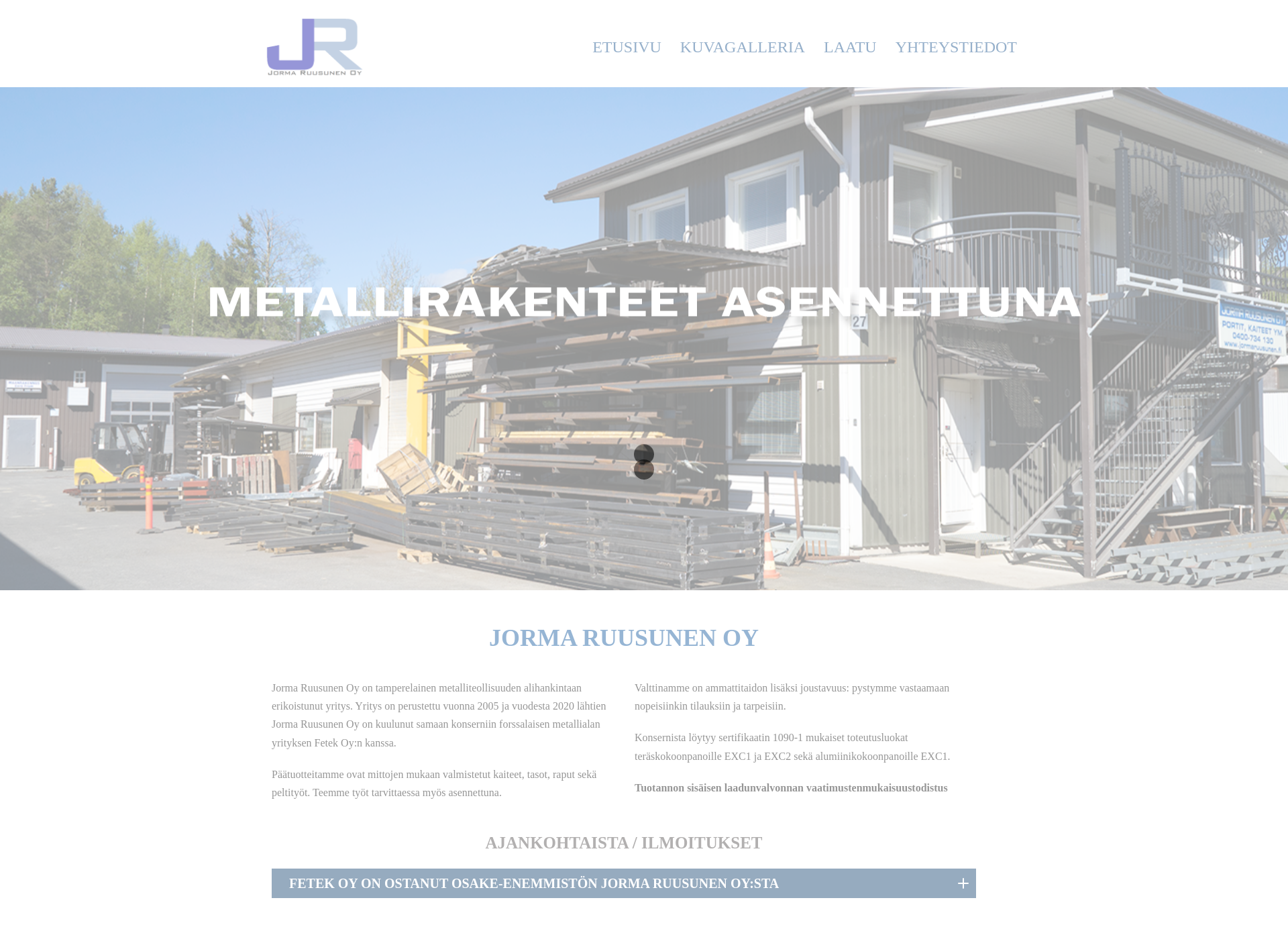 Screenshot for jormaruusunen.fi