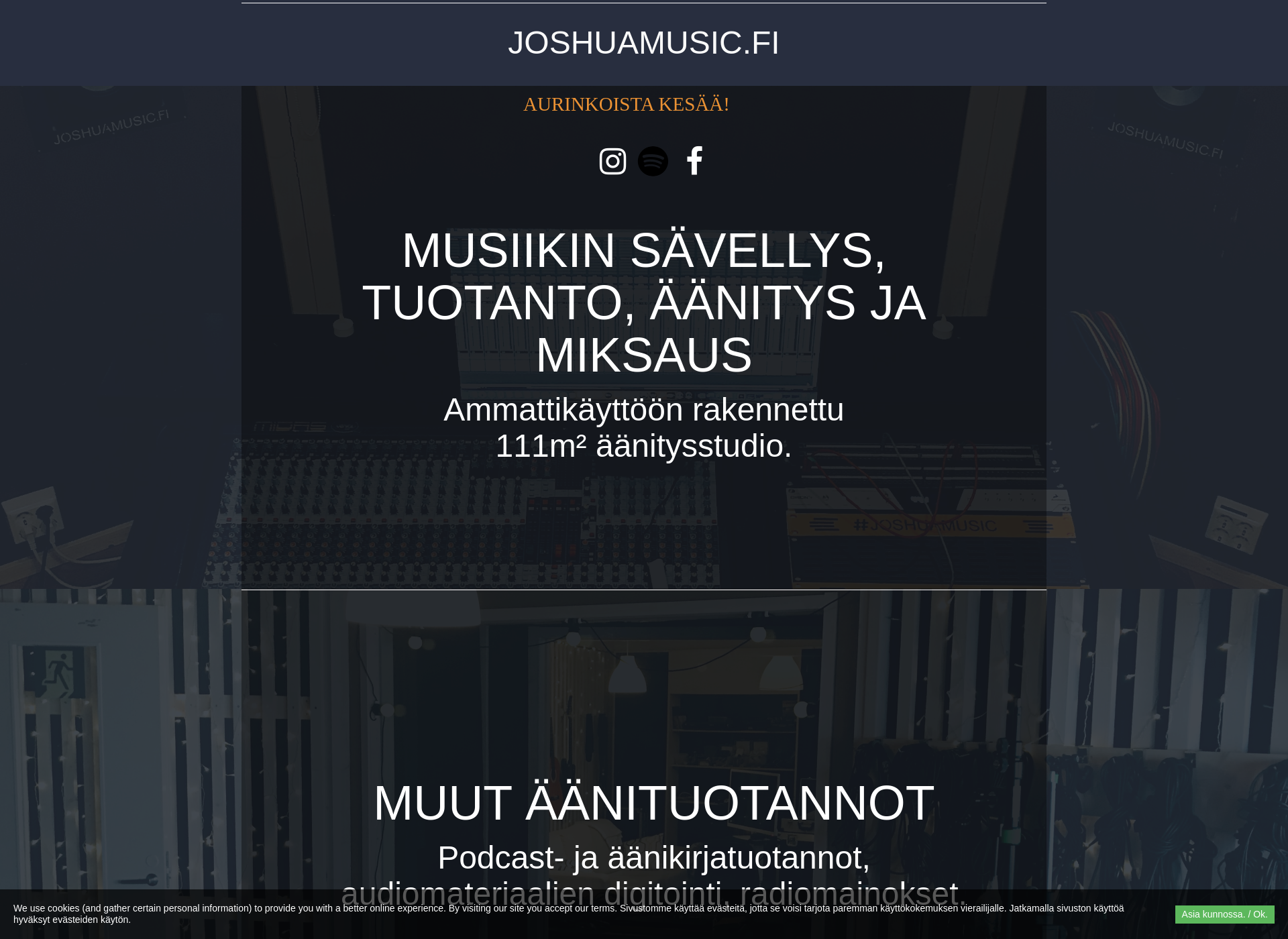 Näyttökuva joshuamusic.fi