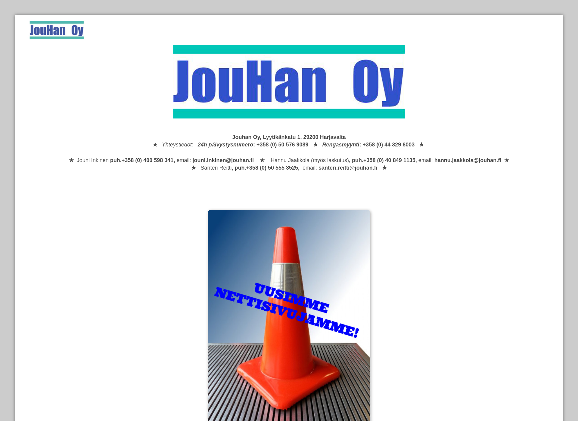 Screenshot for jouhan.fi