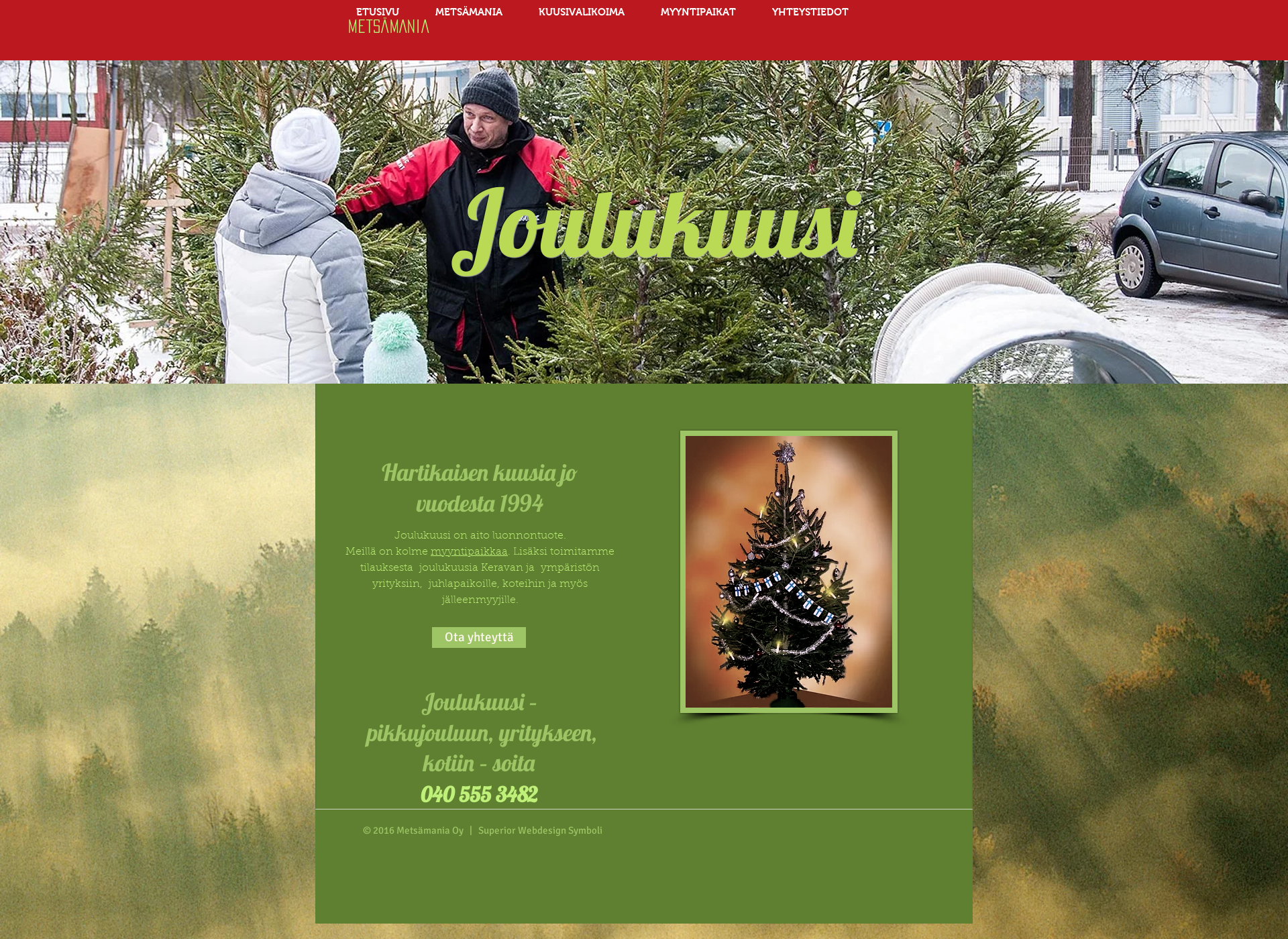 Screenshot for joulukuusi.fi