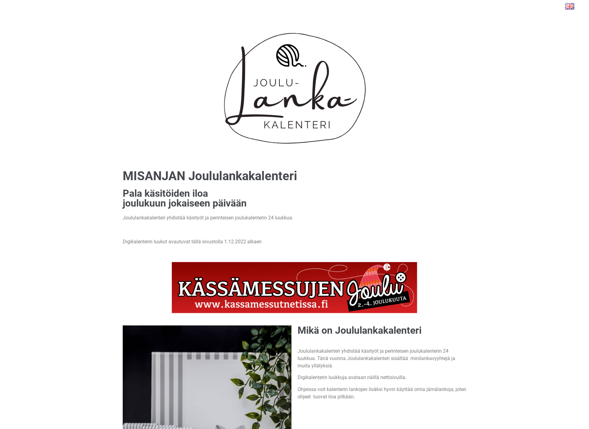 Screenshot for joululankakalenteri.fi