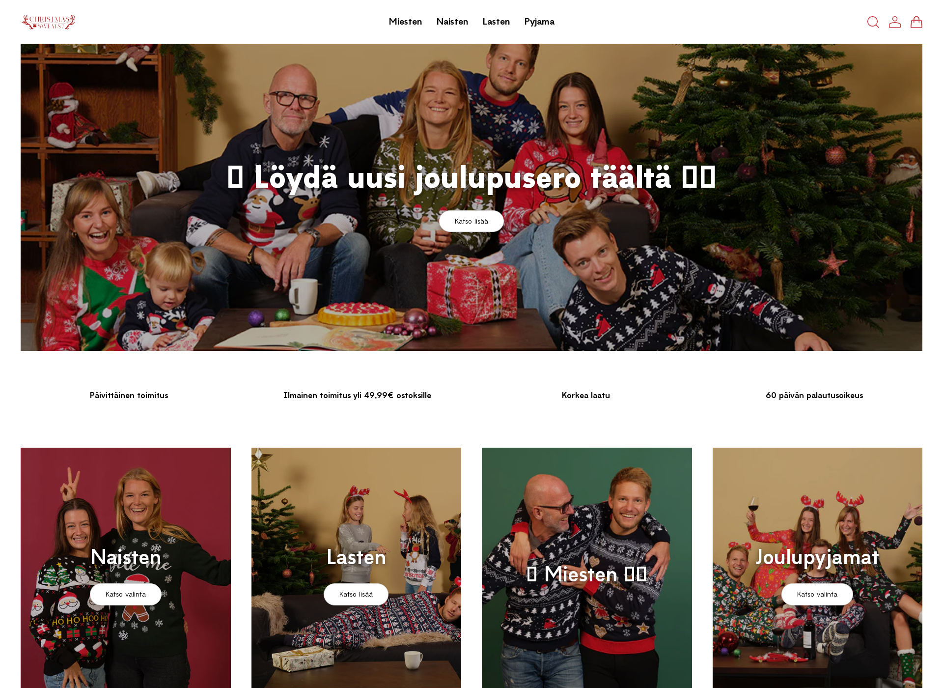 Skärmdump för jouluneule.fi