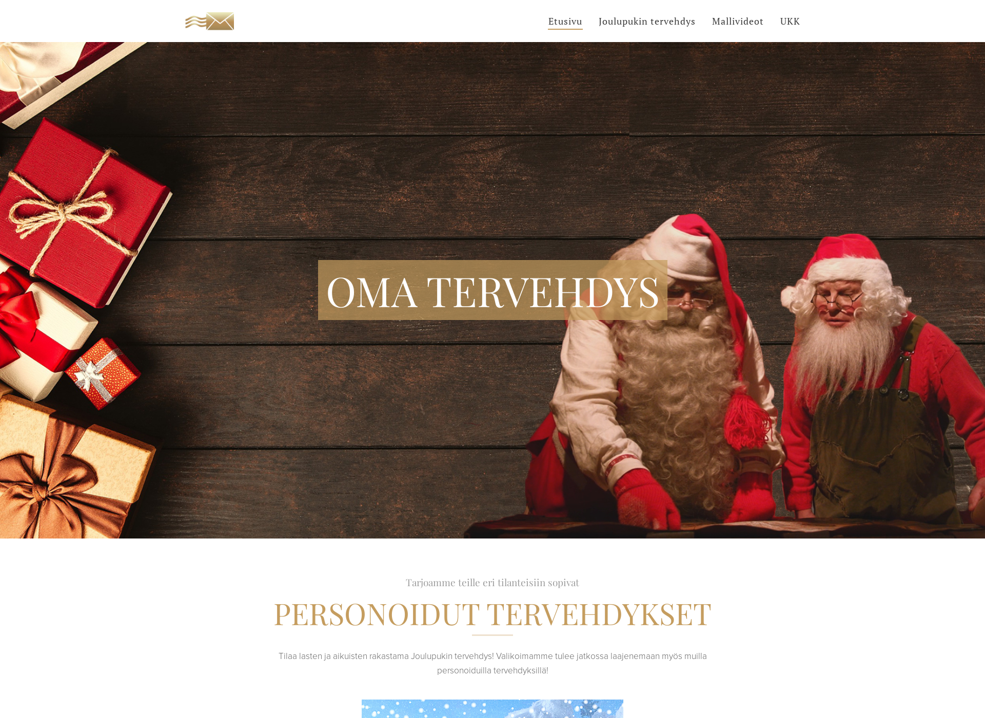 Screenshot for joulupukintervehdys.fi