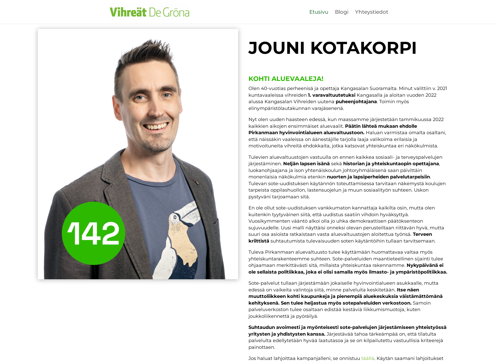 Screenshot for jounikotakorpi.fi