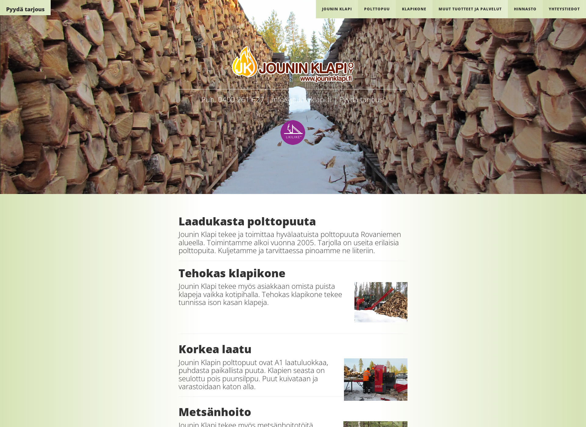 Screenshot for jouninklapi.fi