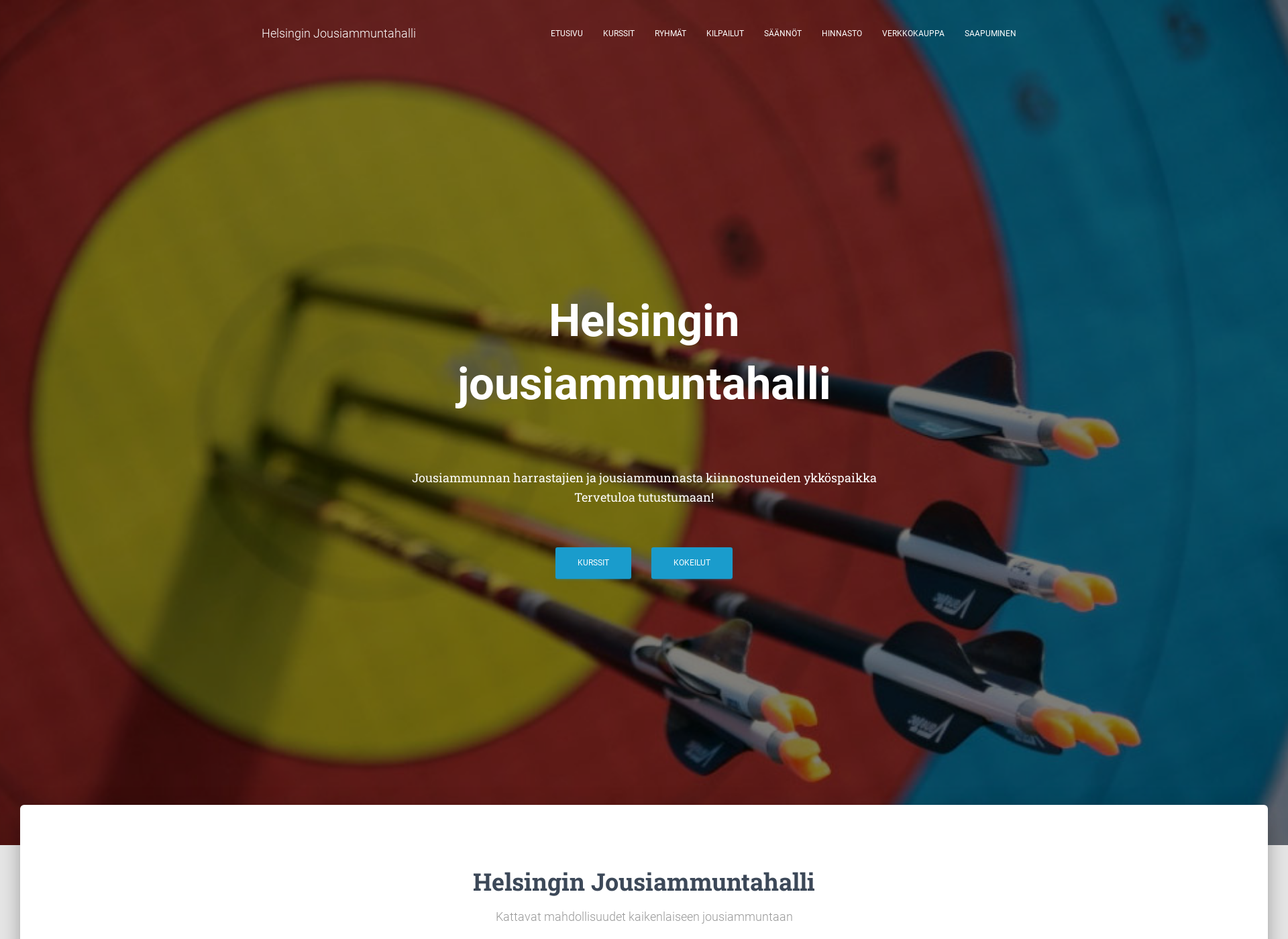 Screenshot for jousiammuntahalli.fi