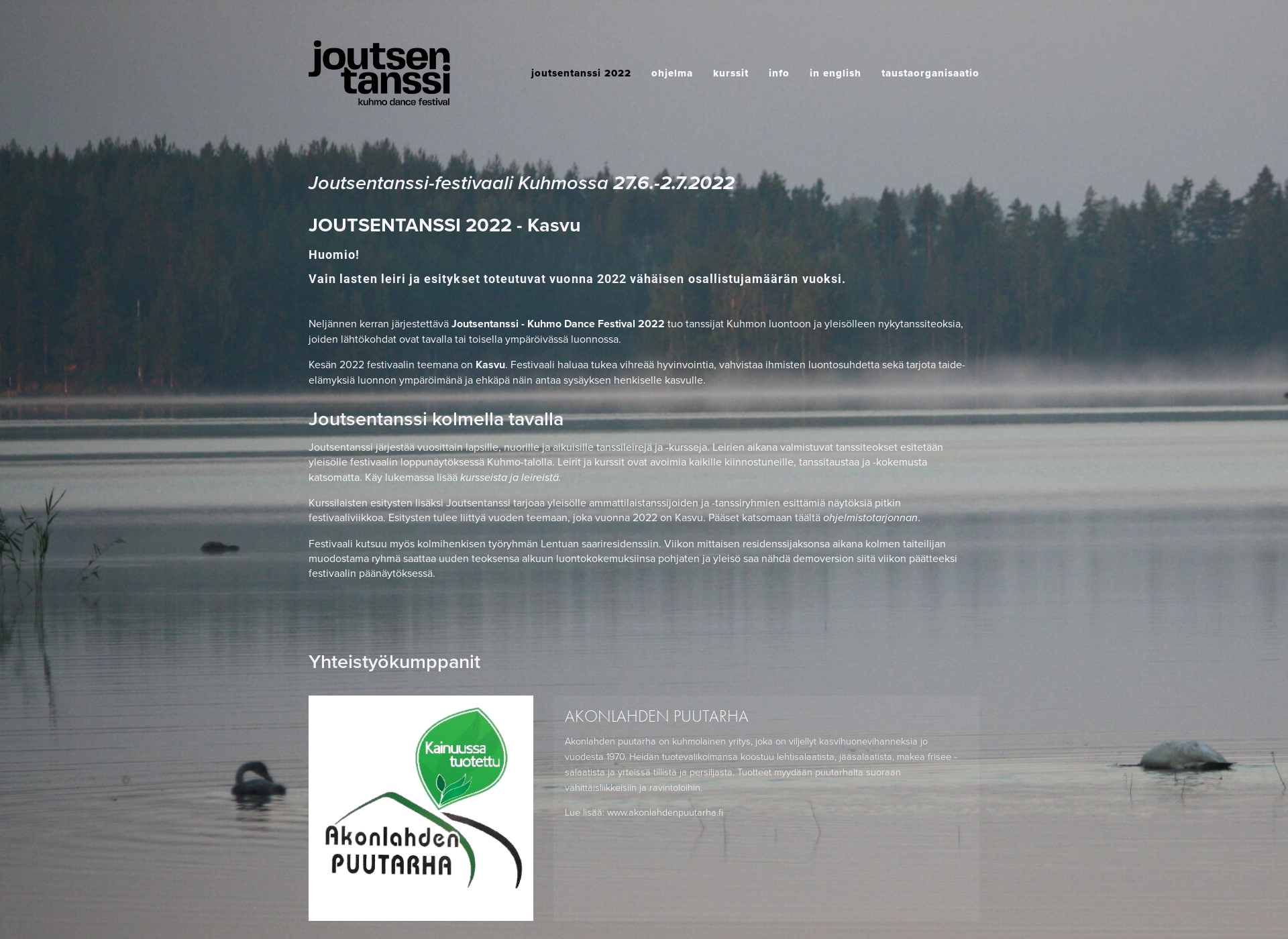 Screenshot for joutsentanssi.fi