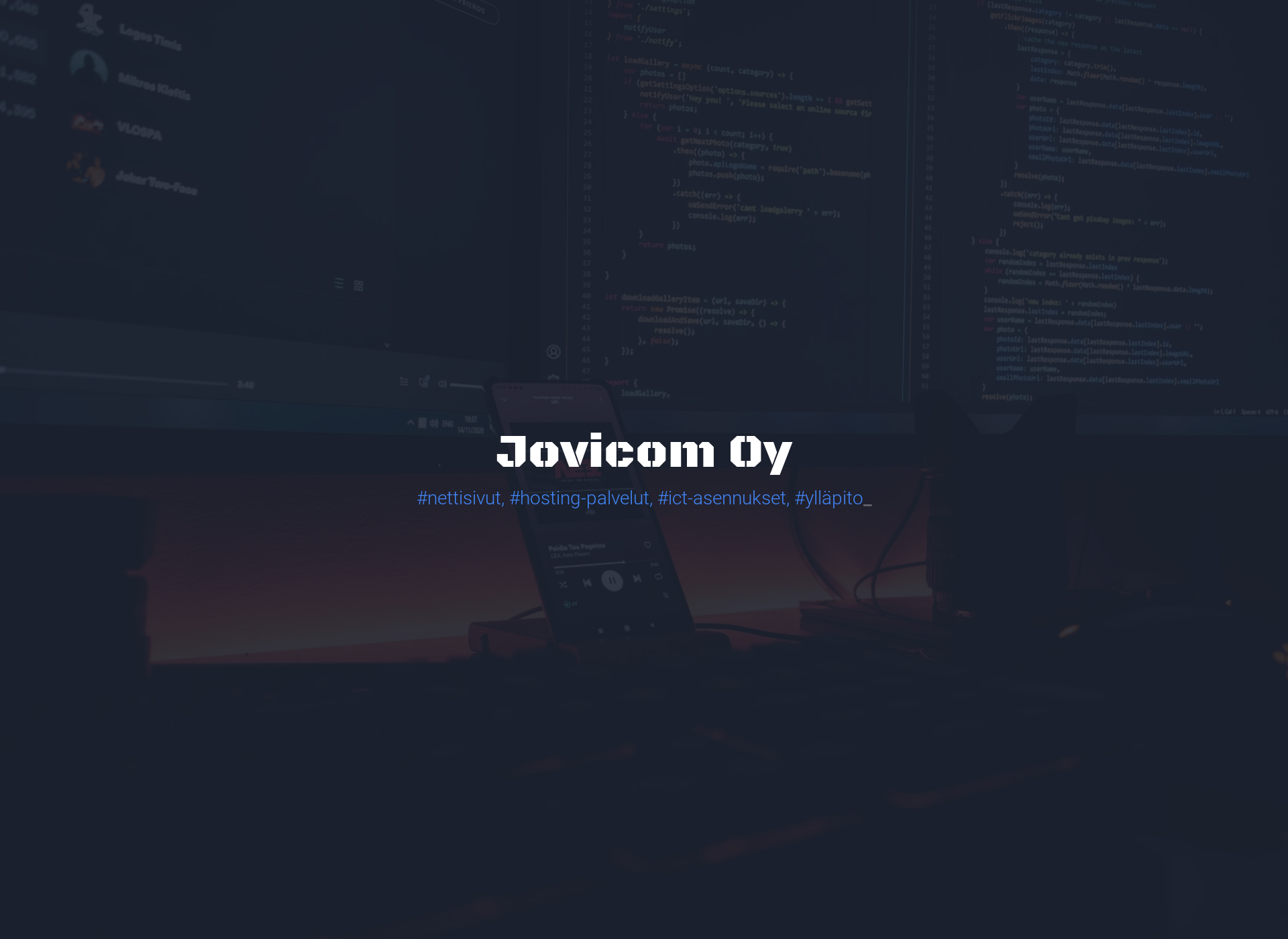 Screenshot for jovicom.fi