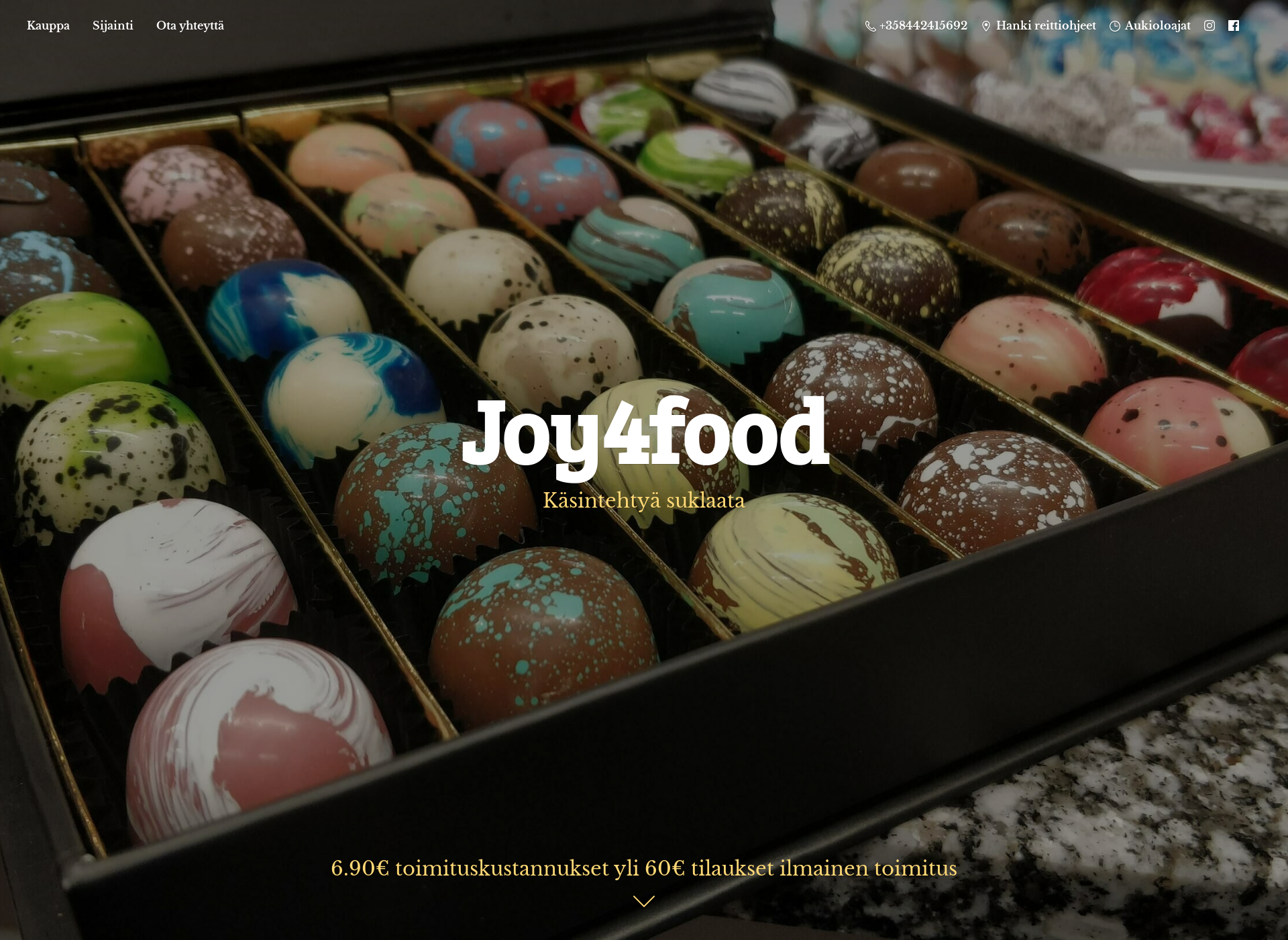 Screenshot for joy4food.fi