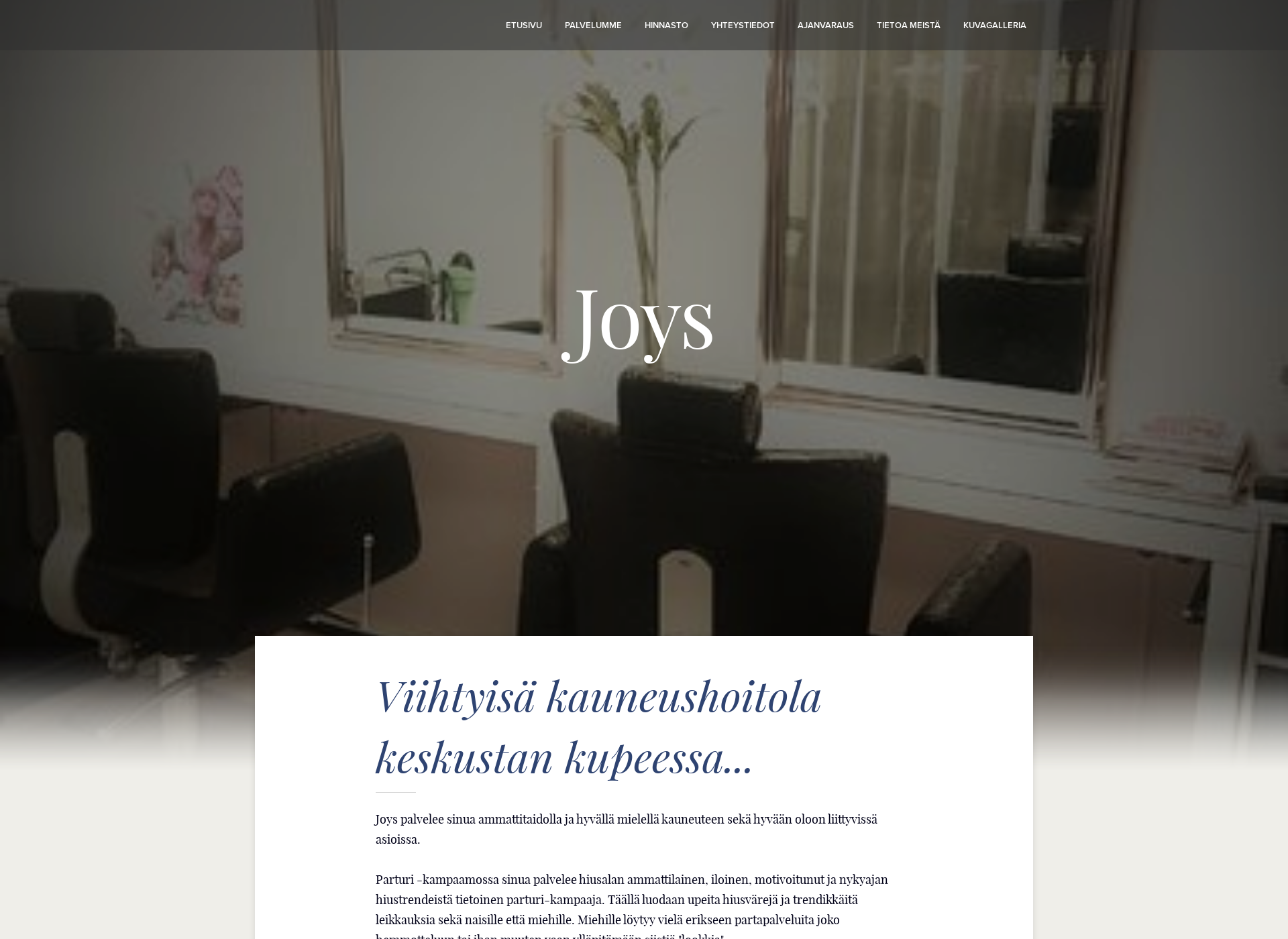 Skärmdump för joys.fi