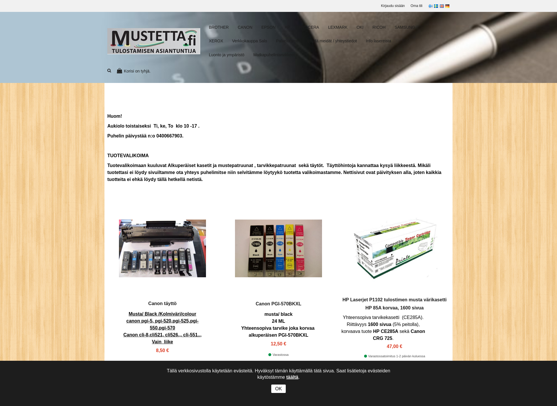 Screenshot for jpt-markkinointi.fi