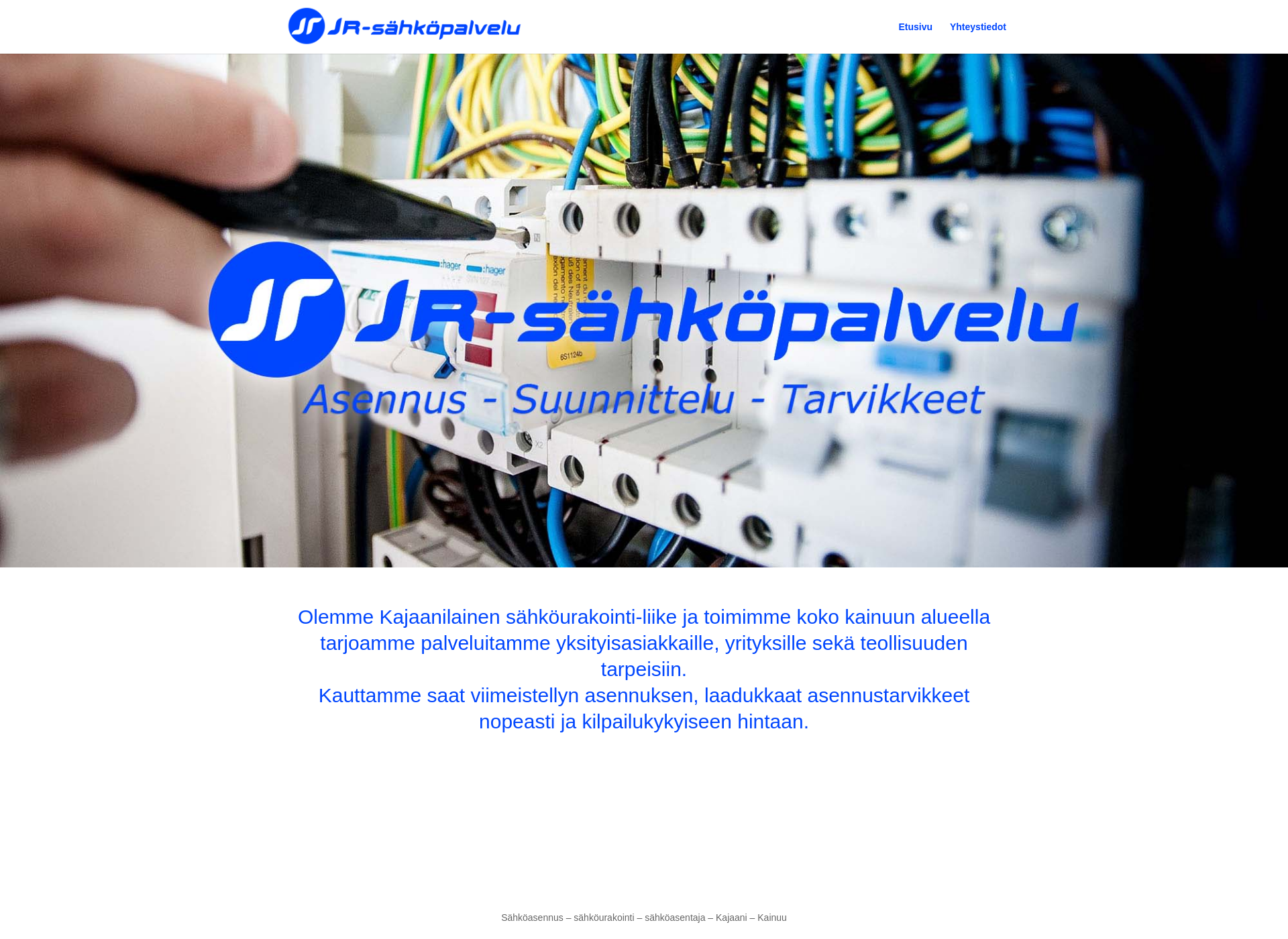 Screenshot for jr-sahkopalvelu.fi