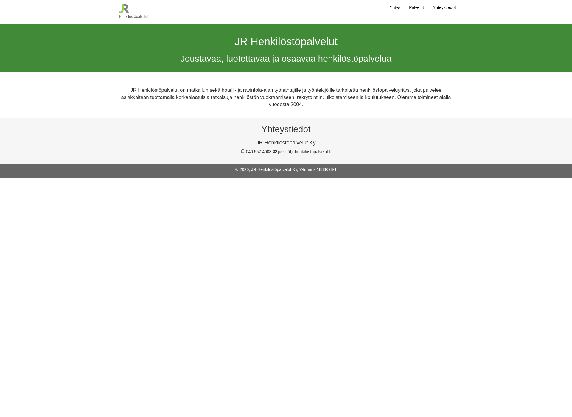 Screenshot for jrhenkilostopalvelut.fi