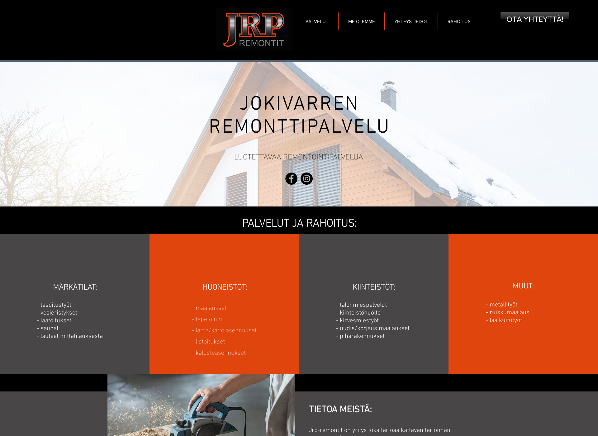 Screenshot for jrpremontit.fi