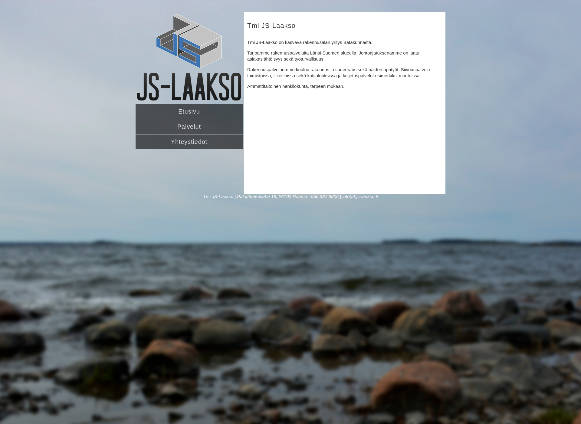 Skärmdump för js-laakso.fi