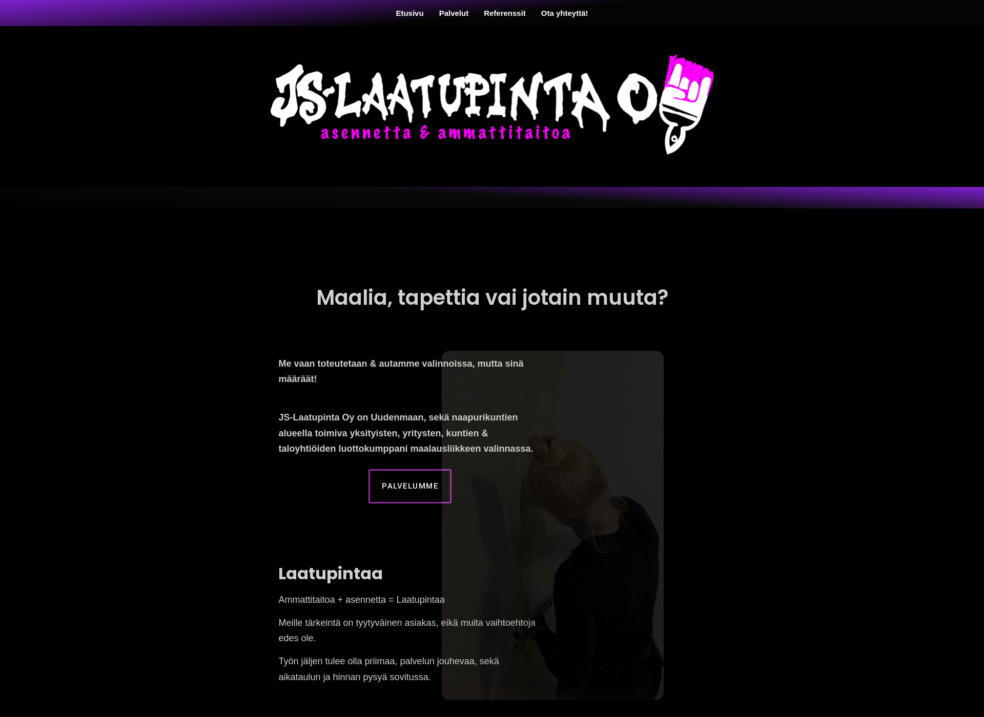 Skärmdump för js-laatupinta.fi