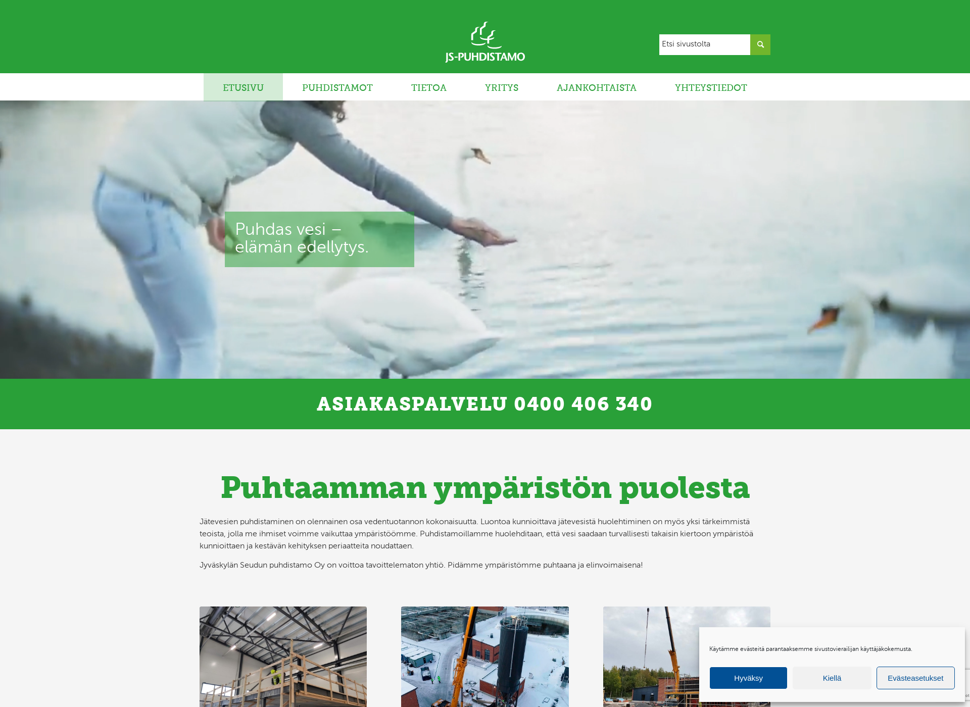 Screenshot for js-puhdistamo.fi