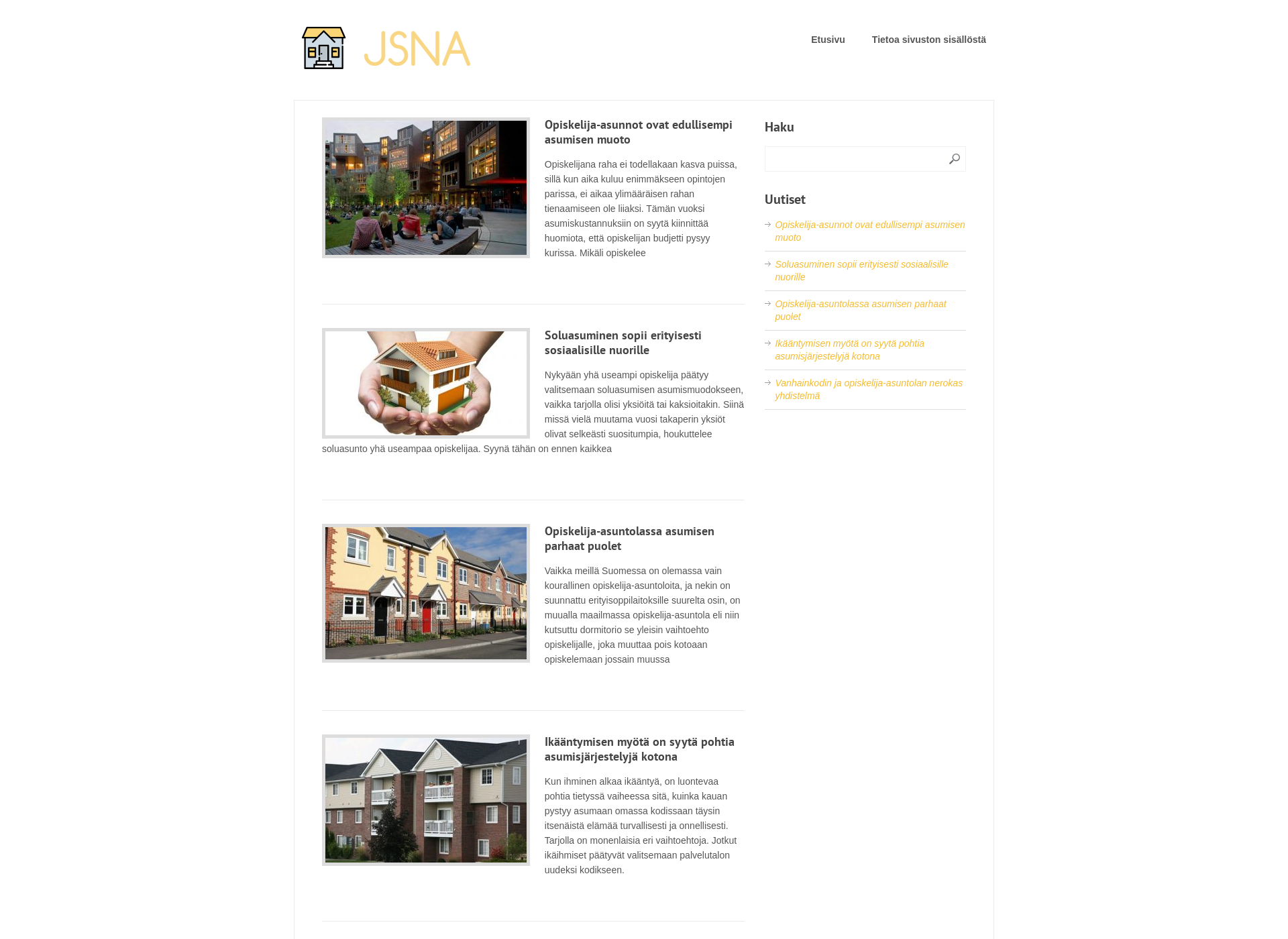 Screenshot for jsna.fi