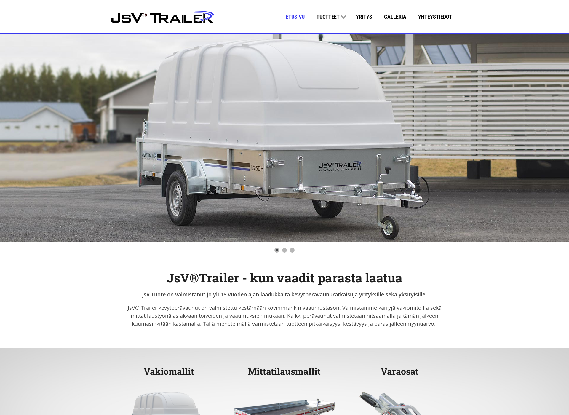 Screenshot for jsvtrailer.fi