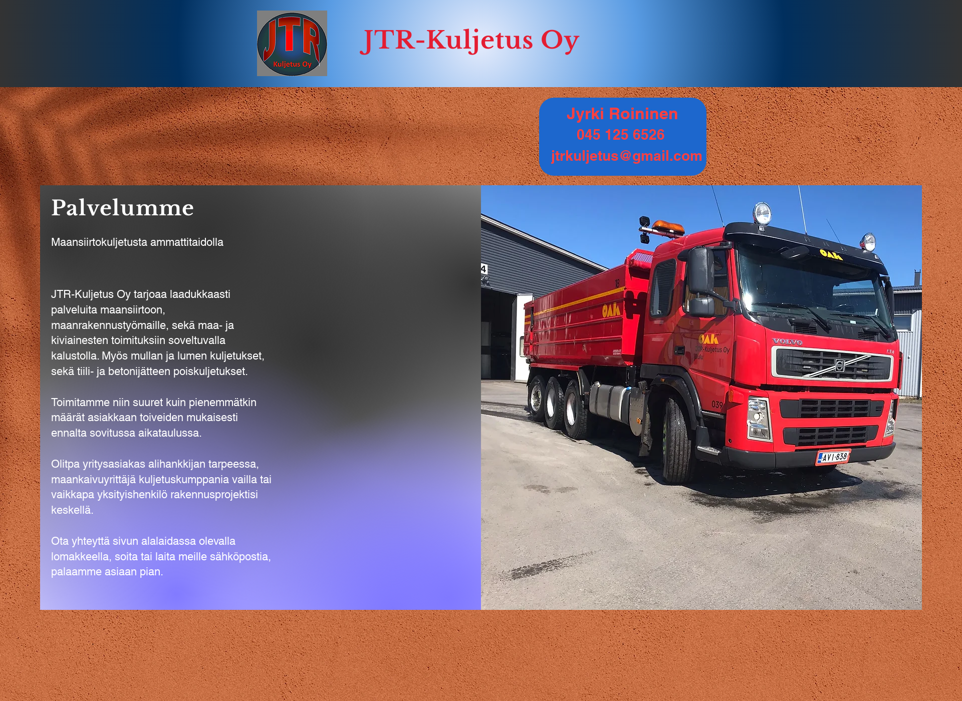 Screenshot for jtrkuljetus.fi