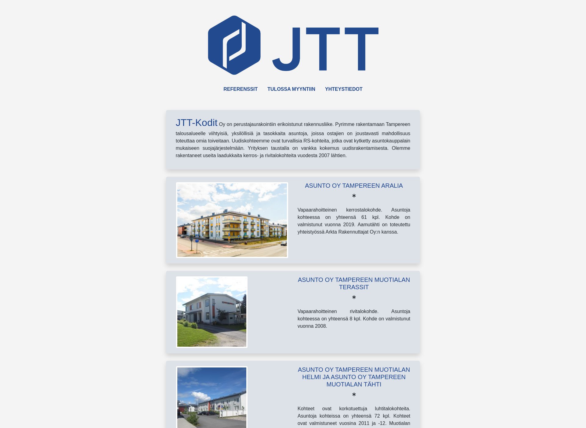 Screenshot for jtt-kodit.fi