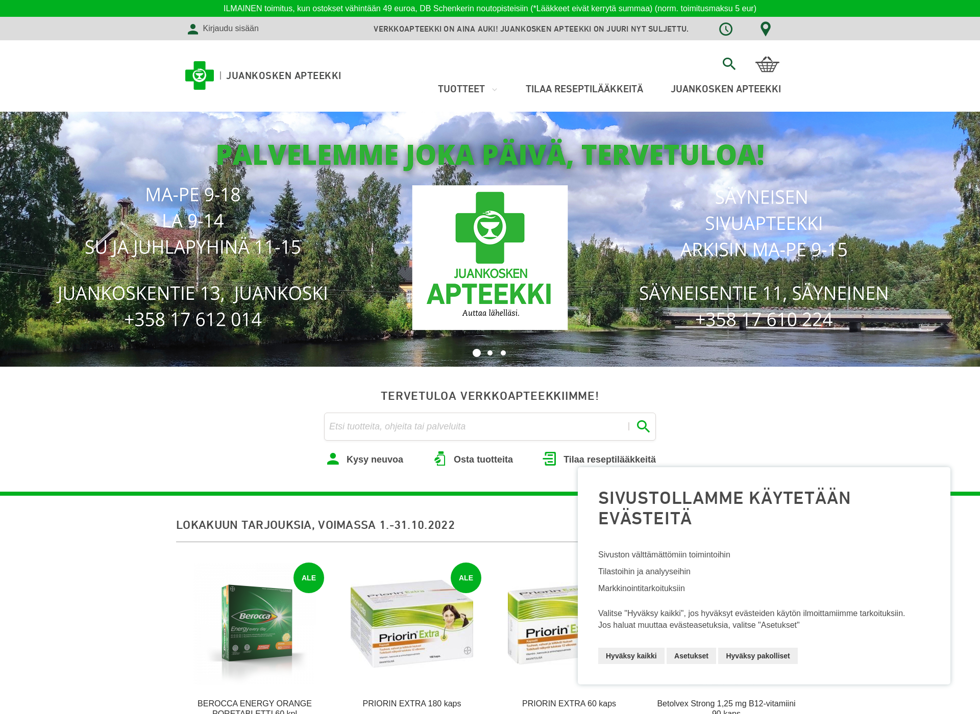 Screenshot for juankoskenapteekki.fi