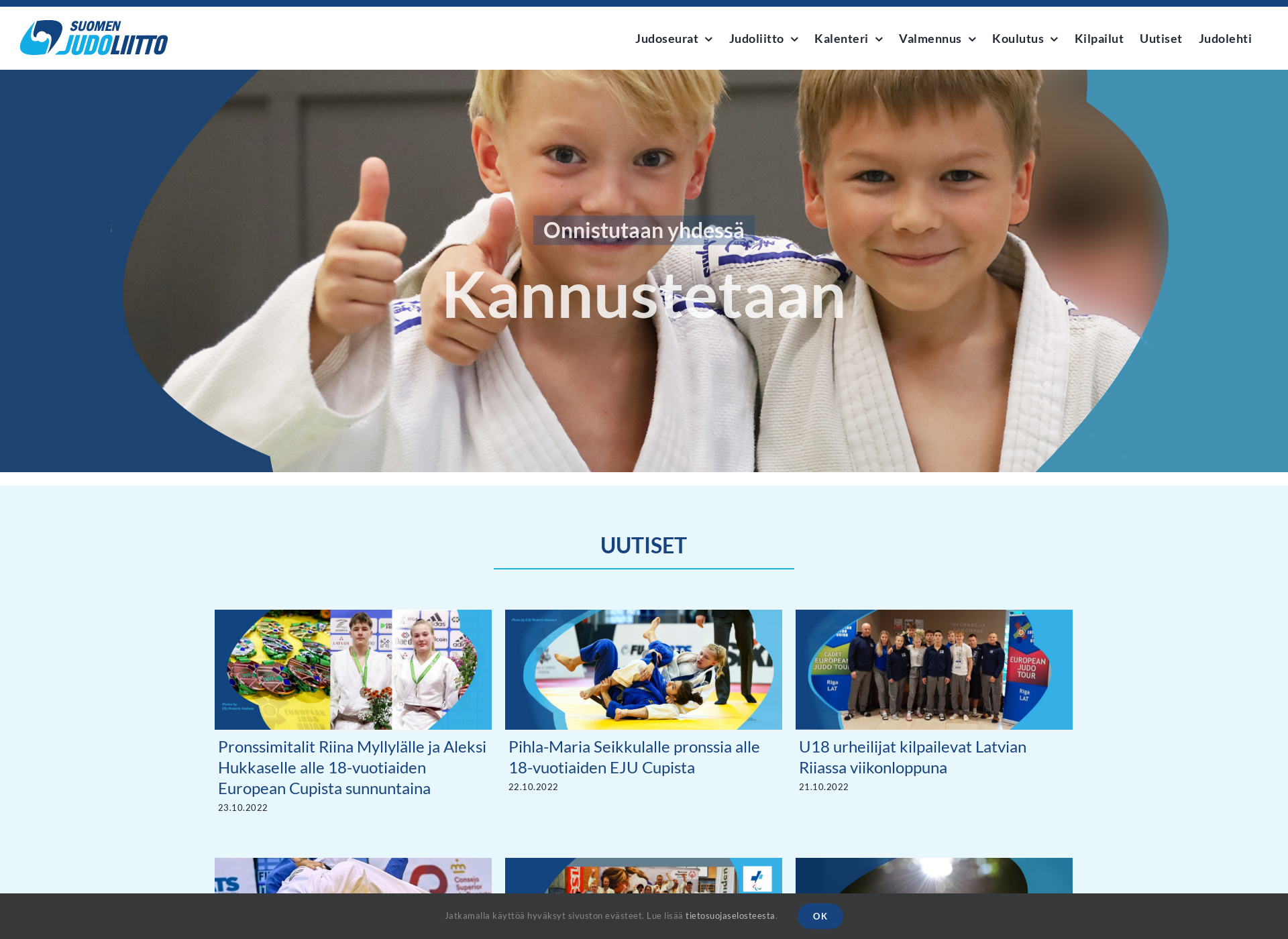 Screenshot for judo.fi