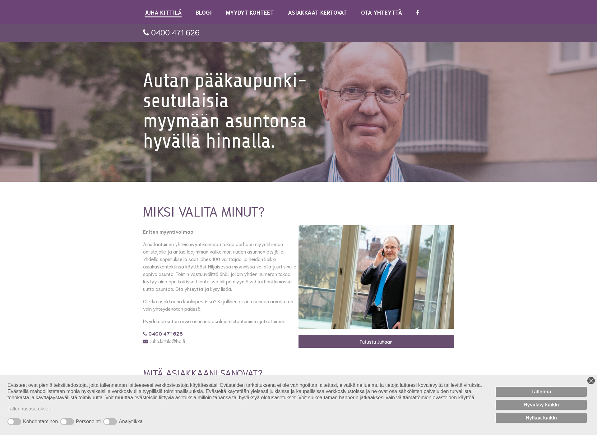 Screenshot for juhakittila.com