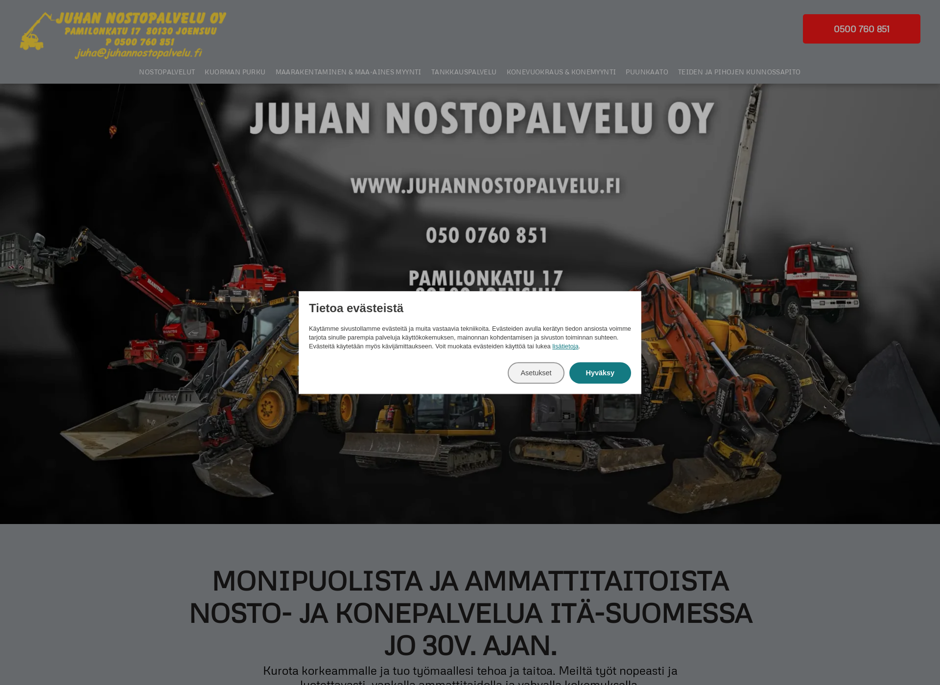Screenshot for juhannostopalvelu.fi
