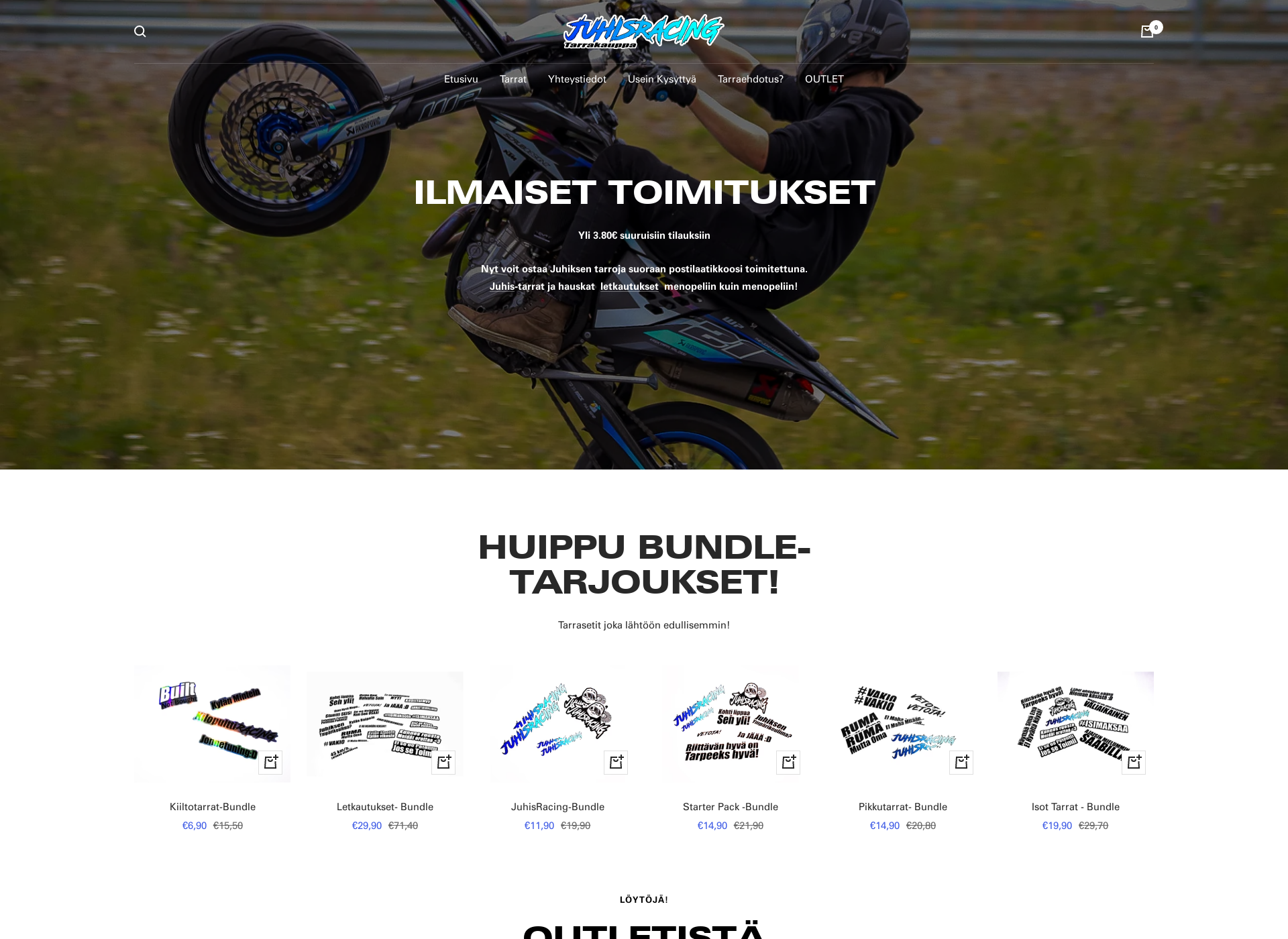 Skärmdump för juhiksentarrakauppa.fi