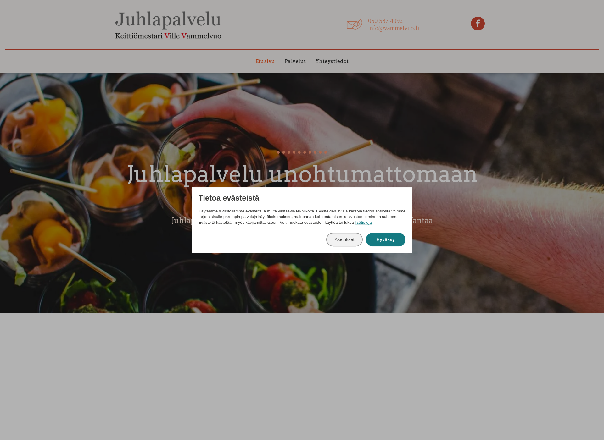 Screenshot for juhlapalveluhelsinki.fi