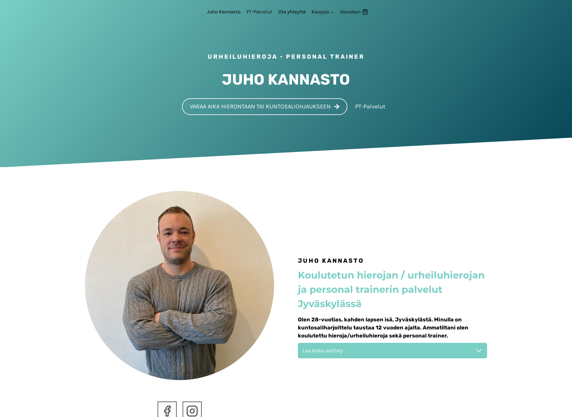 Screenshot for juhokannasto.fi