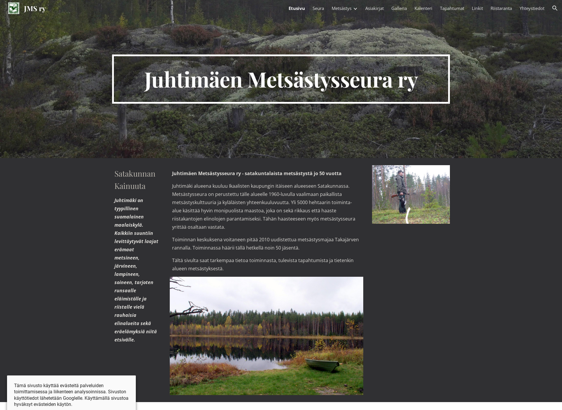 Screenshot for juhtimaenmetsastysseura.fi
