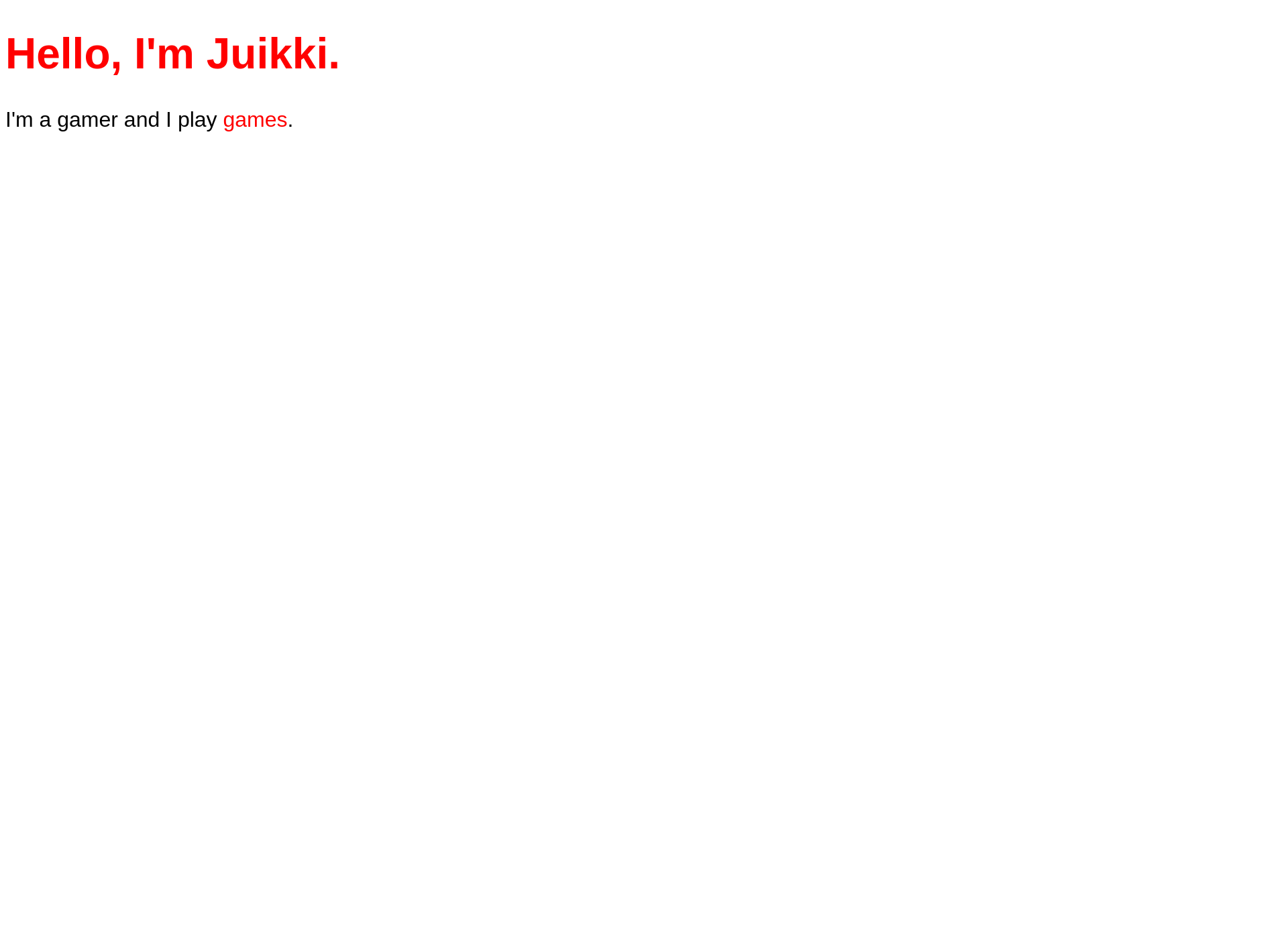 Skärmdump för juikki.fi