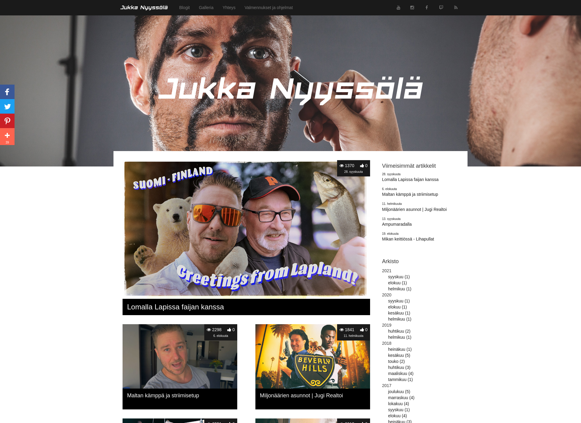 Screenshot for jukkanyyssola.fi