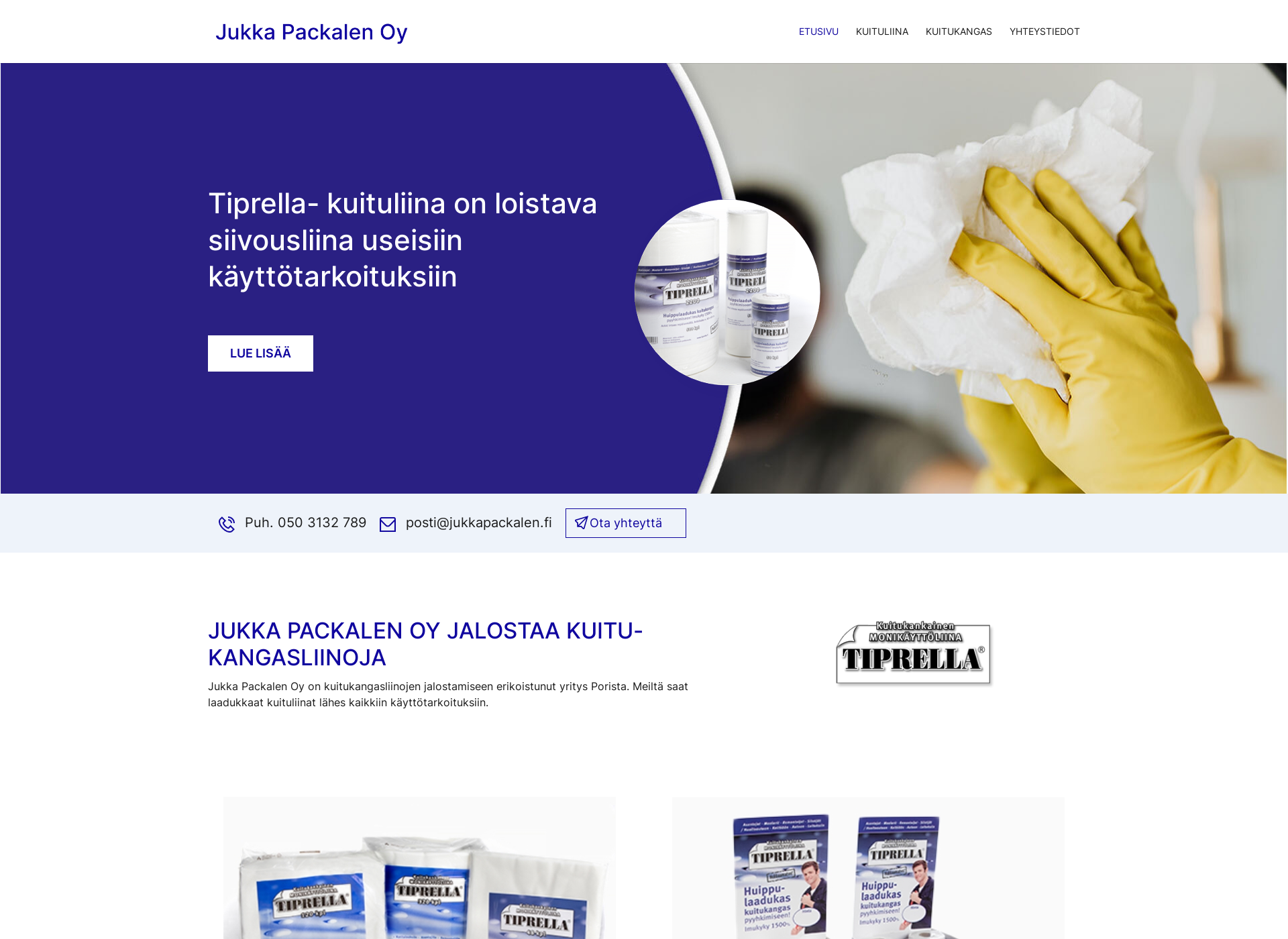 Skärmdump för jukkapackalen.fi