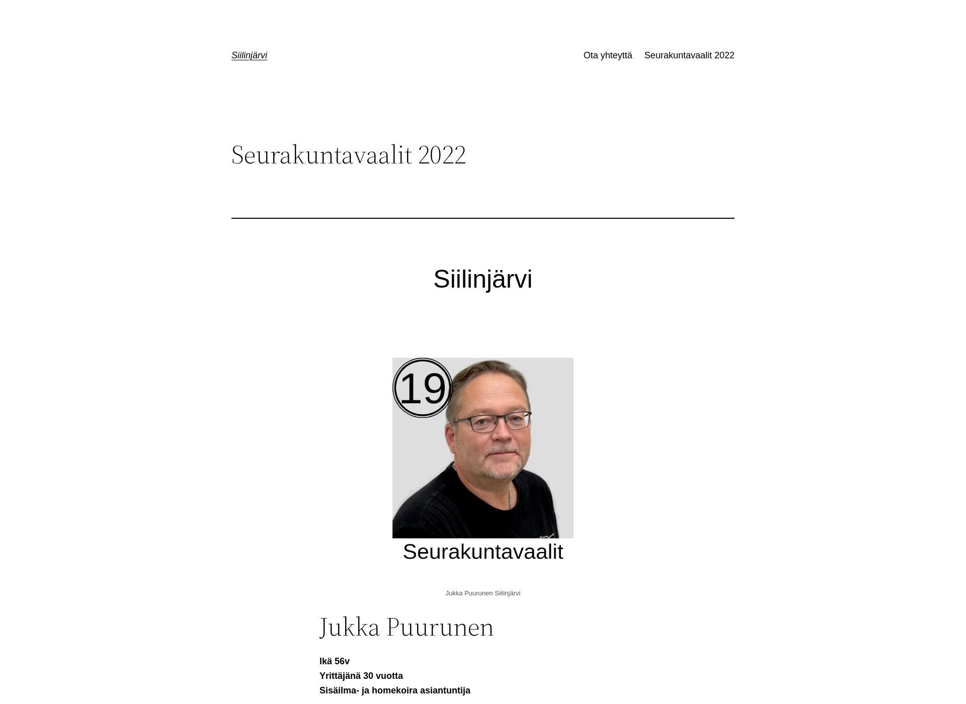 Screenshot for jukkapuurunen.fi