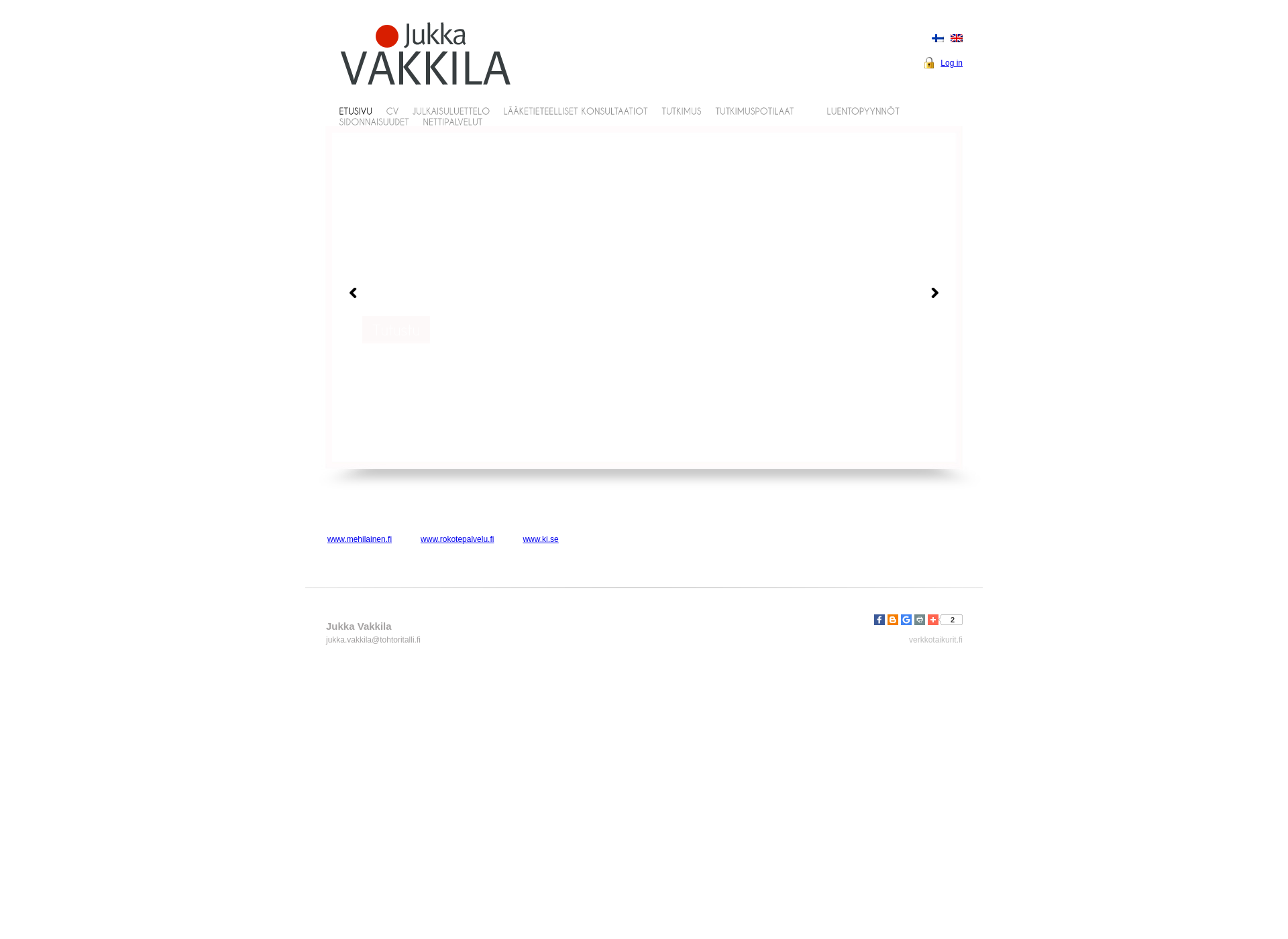 Screenshot for jukkavakkila.fi