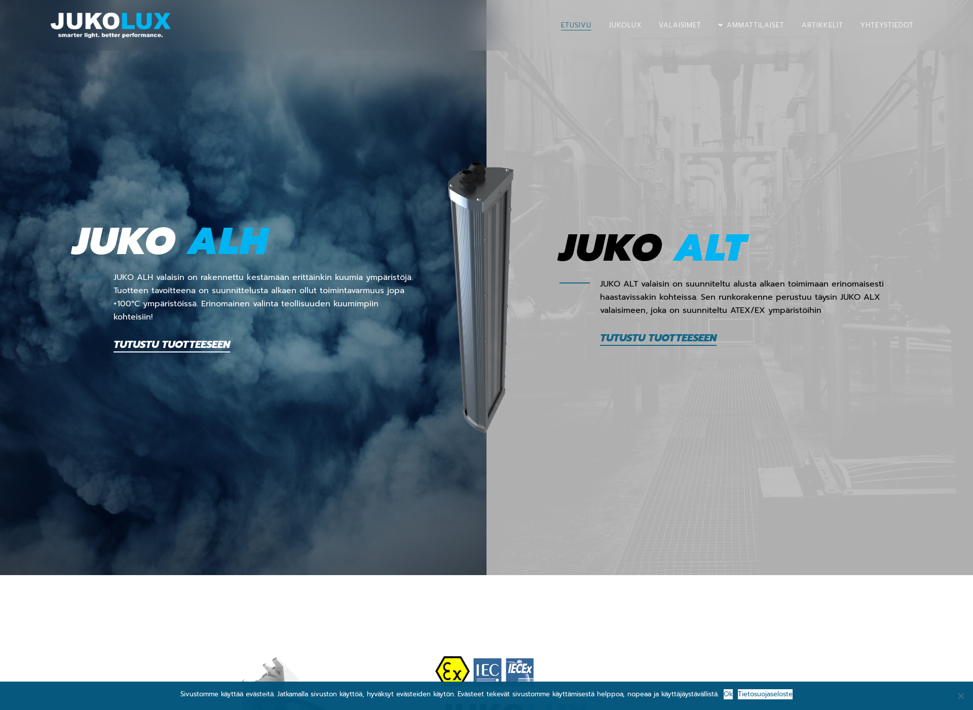 Skärmdump för juko-led.fi